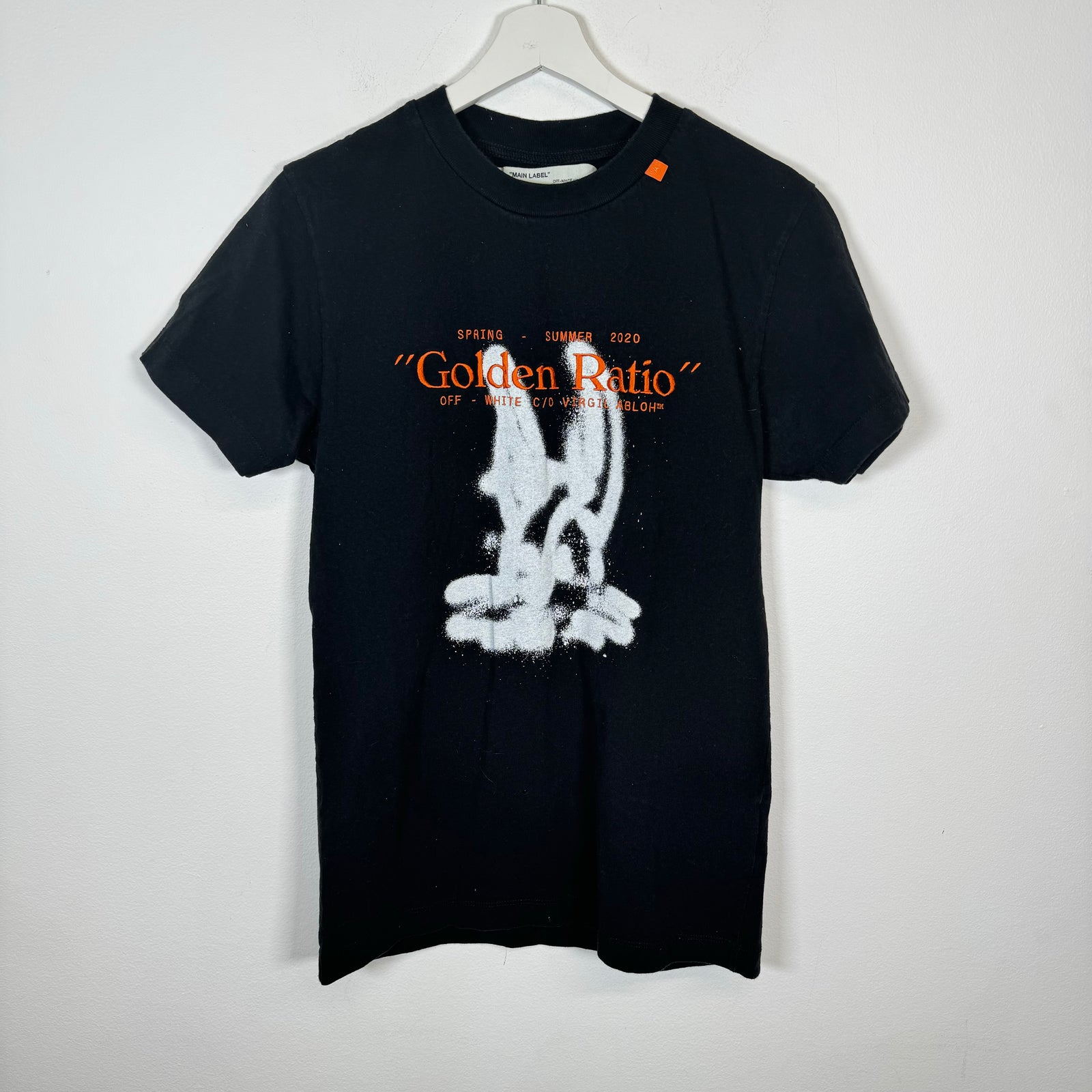 Off-White Black Cartoon 'Golden Ratio' Tee Size XS