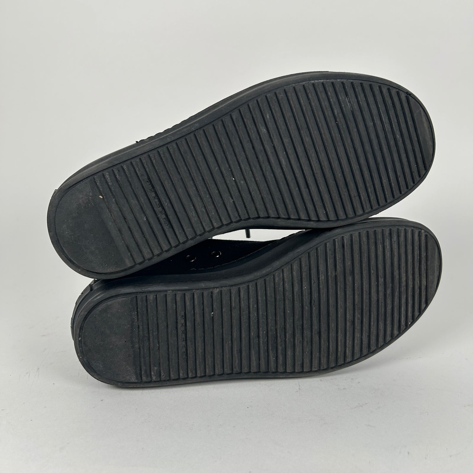 Rick Owens Triple Black Low-Top Ramones Size 7.5