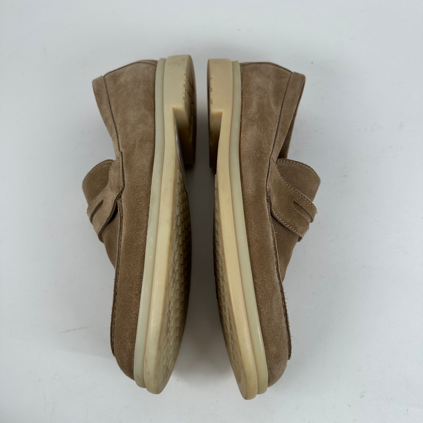 Loro Piano Biege Suede Summer Walker Size 41