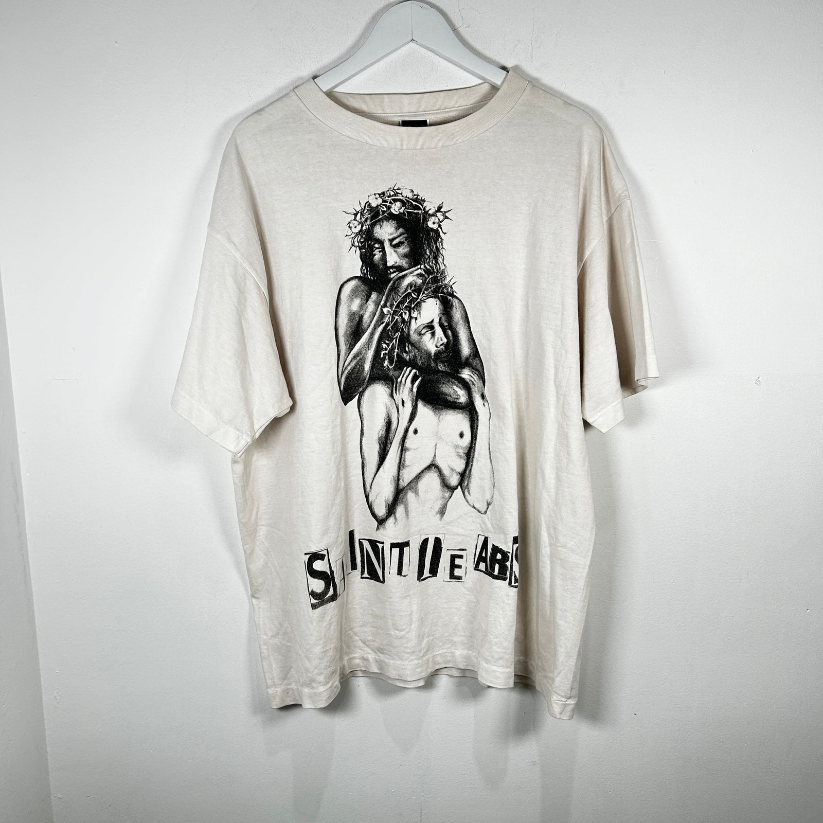 Saint Michael x Denim Tears White 'Jesus' Graphic T-Shirt Size XL