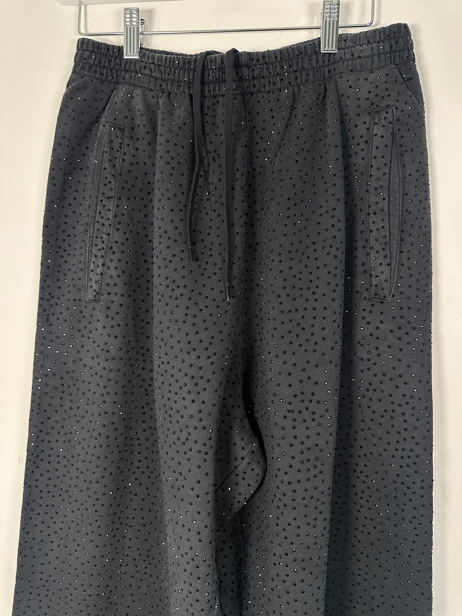Balenciaga All Over Crystal Grey Sweatpants Size S