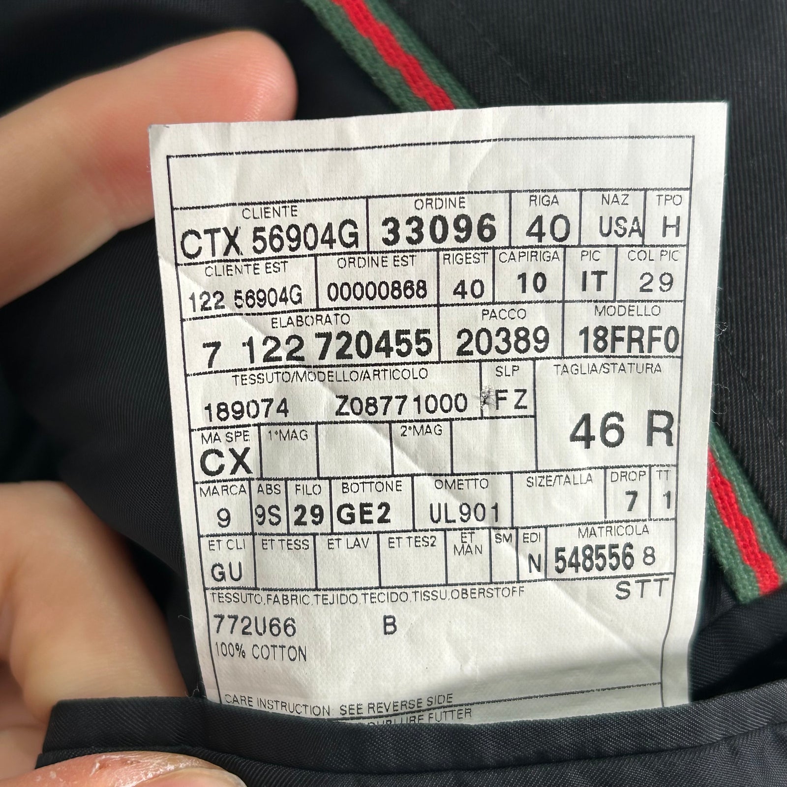 Gucci General Blazer Size 46R