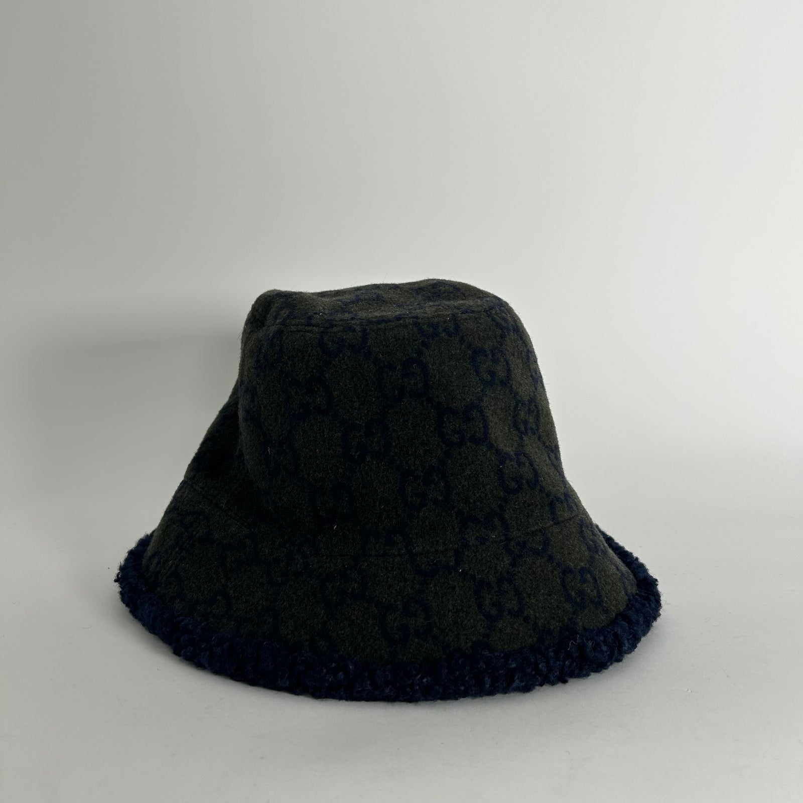 Gucci Green GG Wool Bucket Hat