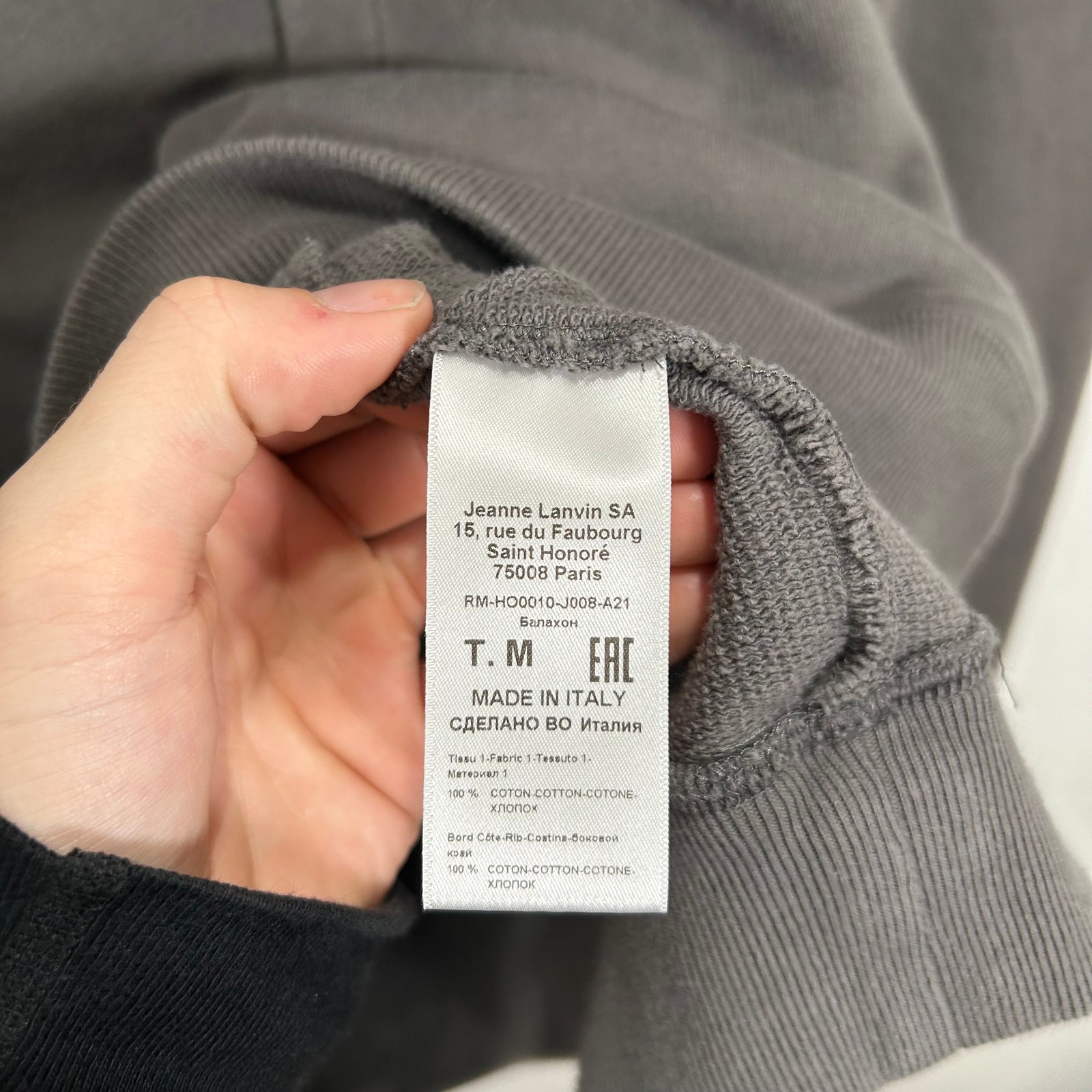 Lanvin Spell-Out Logo Hoodie Size M
