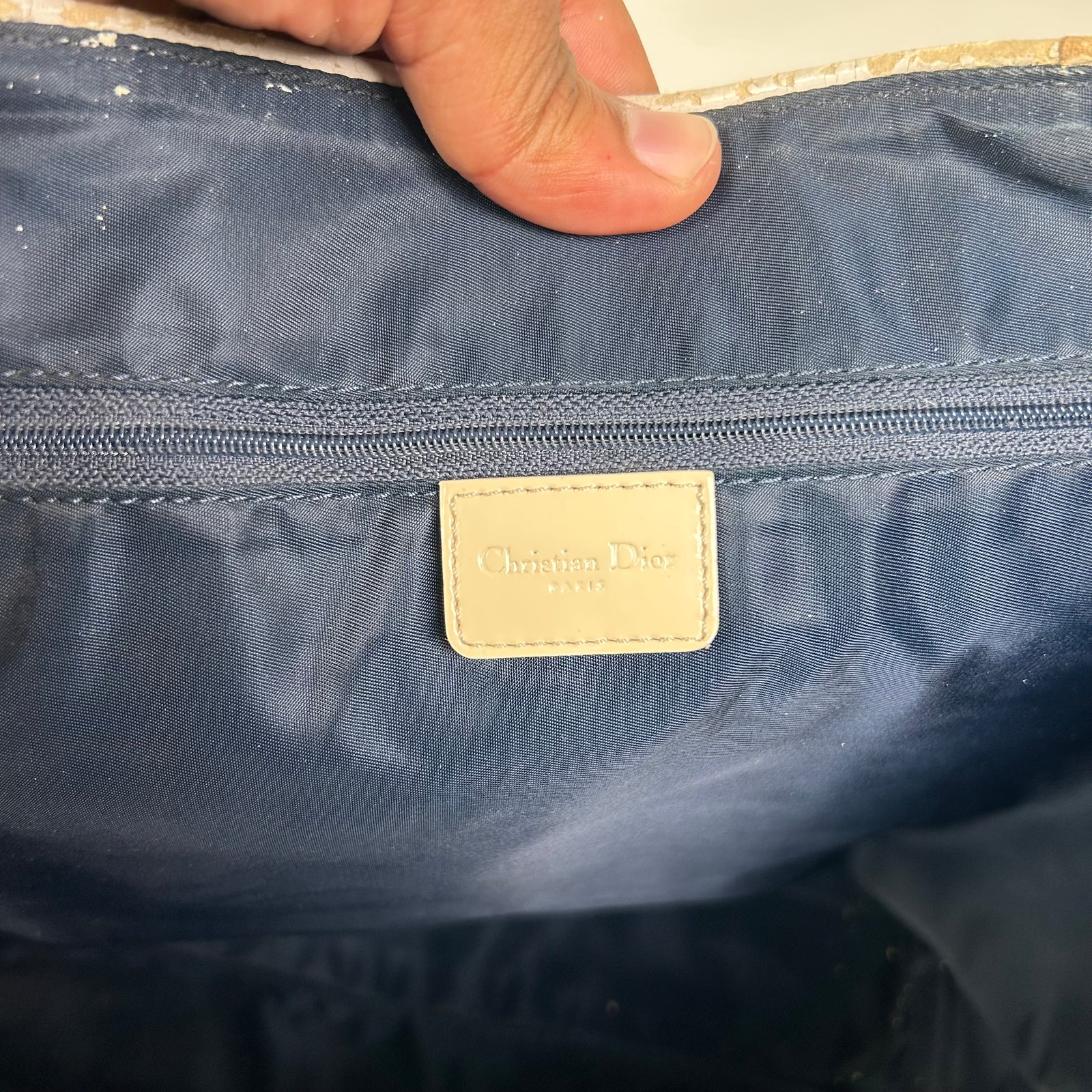 Christian Dior Trotter 1 Canvas Tote Bag