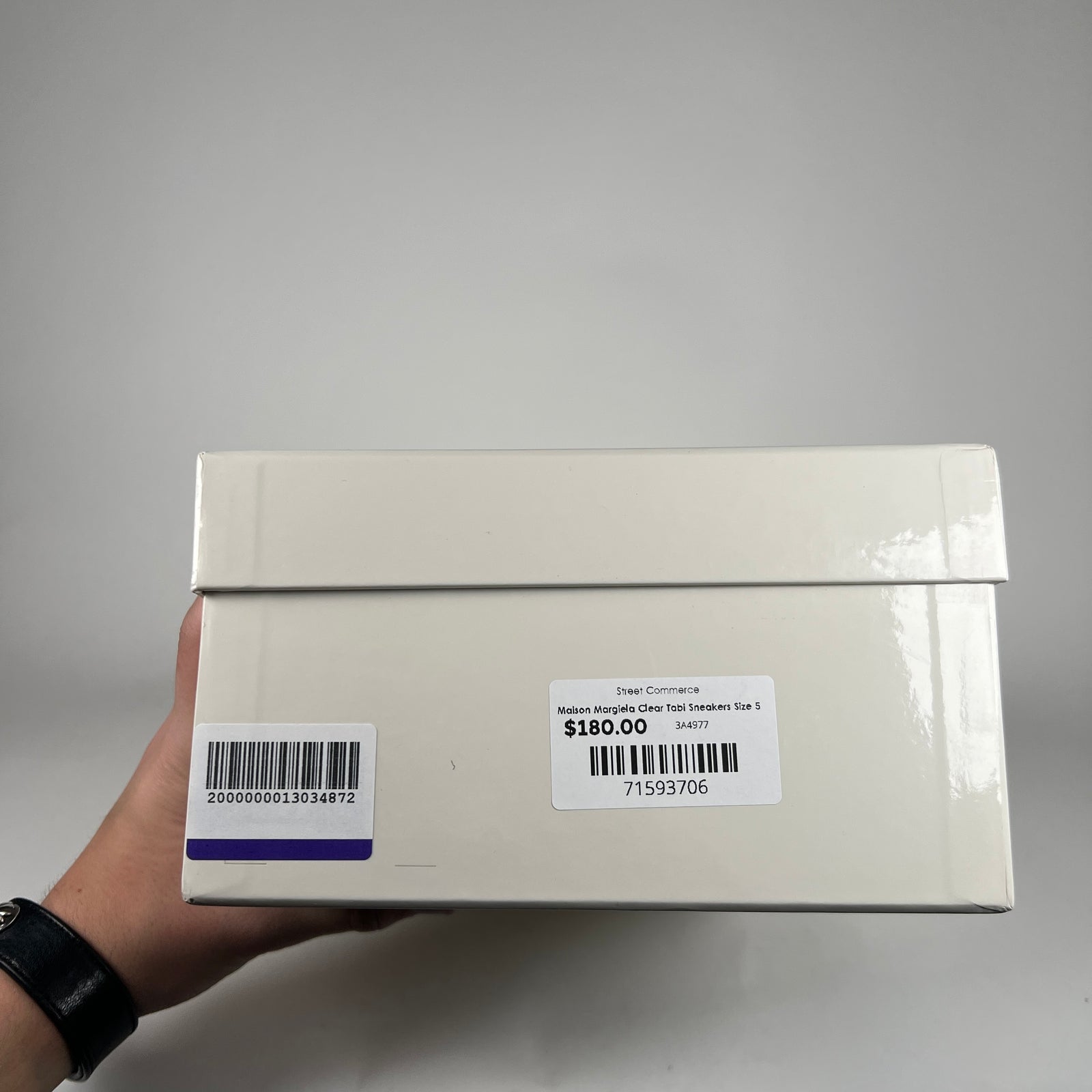 Maison Margiela Clear Tabi Sneakers Size 5