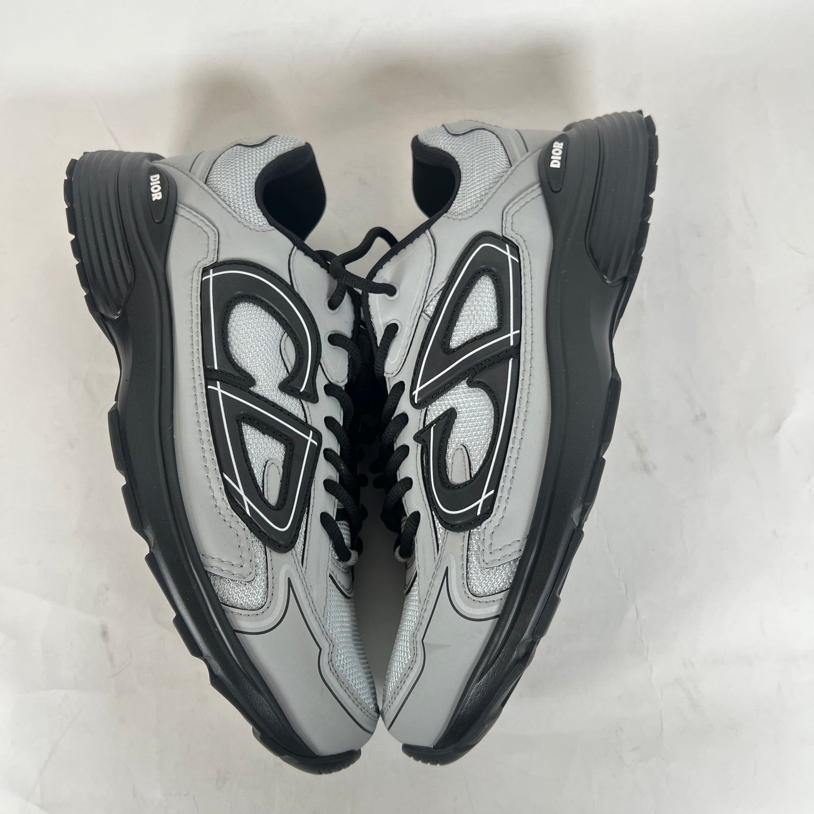 Dior B30 Grey Technical Mesh Sneaker Size 44