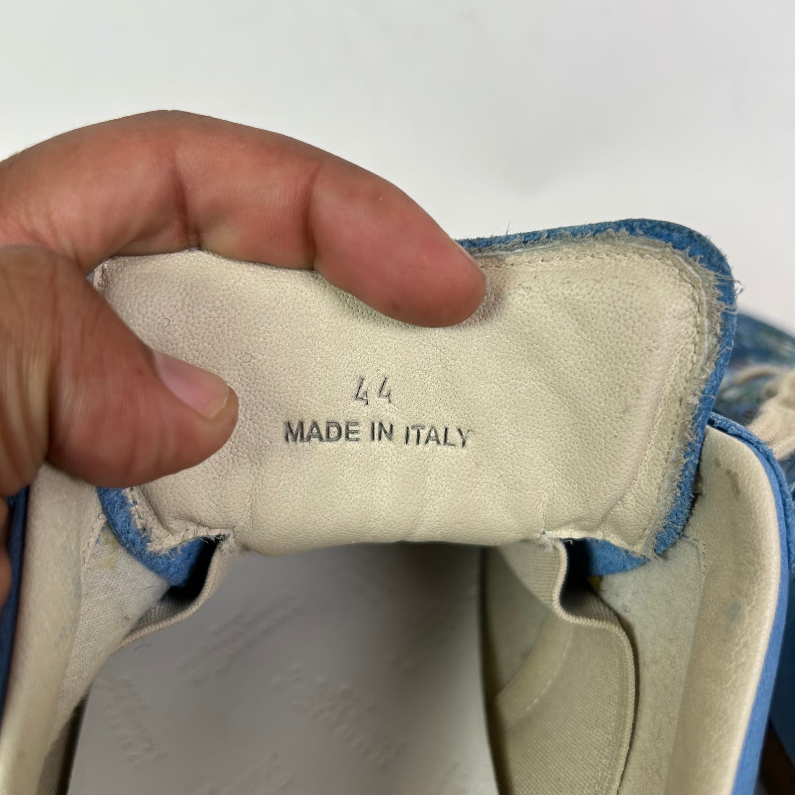 Maison Margiela Light Blue Paint Splatter Replica Gats Size 44