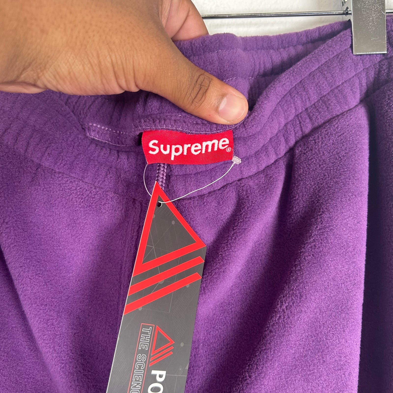 Supreme Purple Polar Fleece Pants Size M