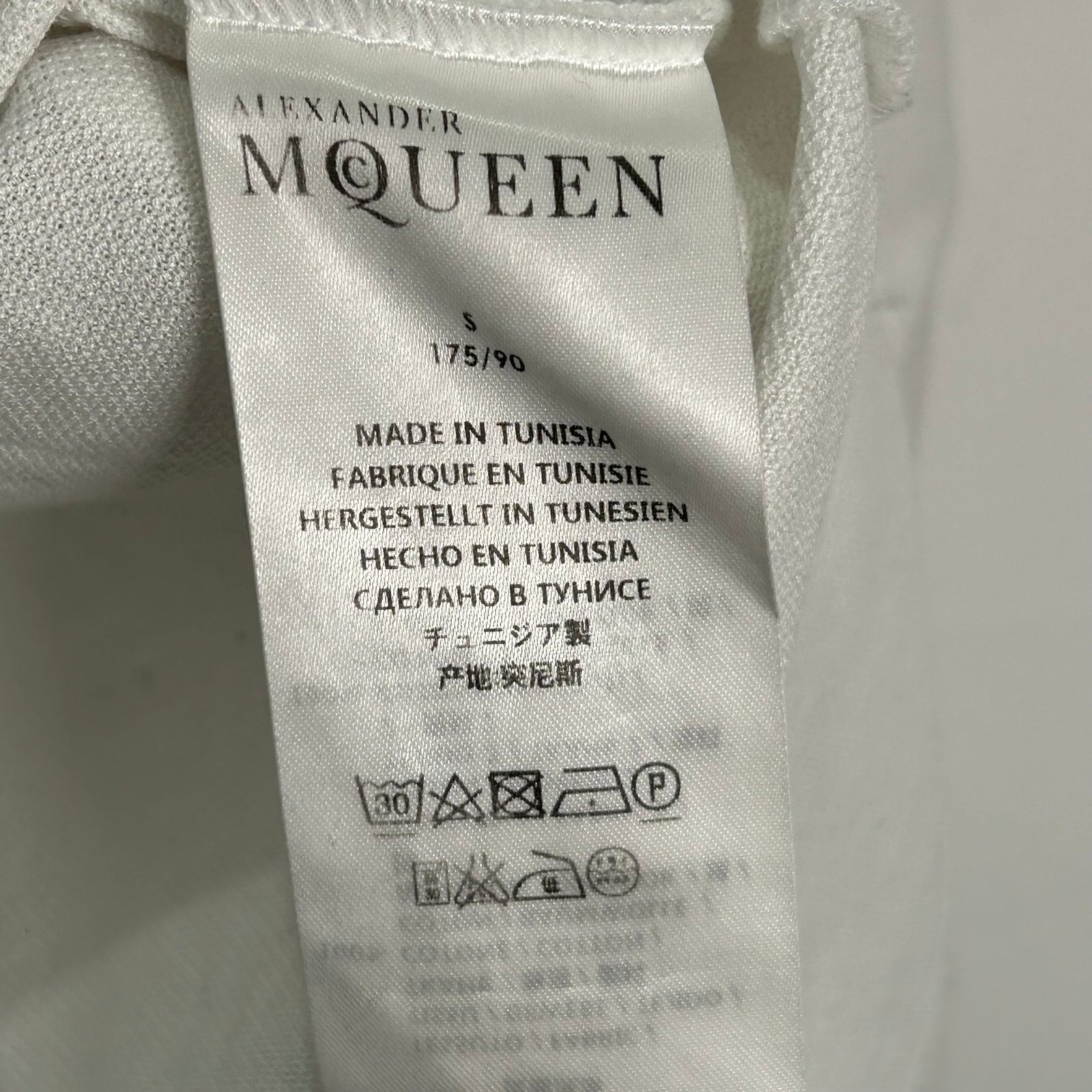 Alexander Mcqueen Chest Rig White Polo Size S