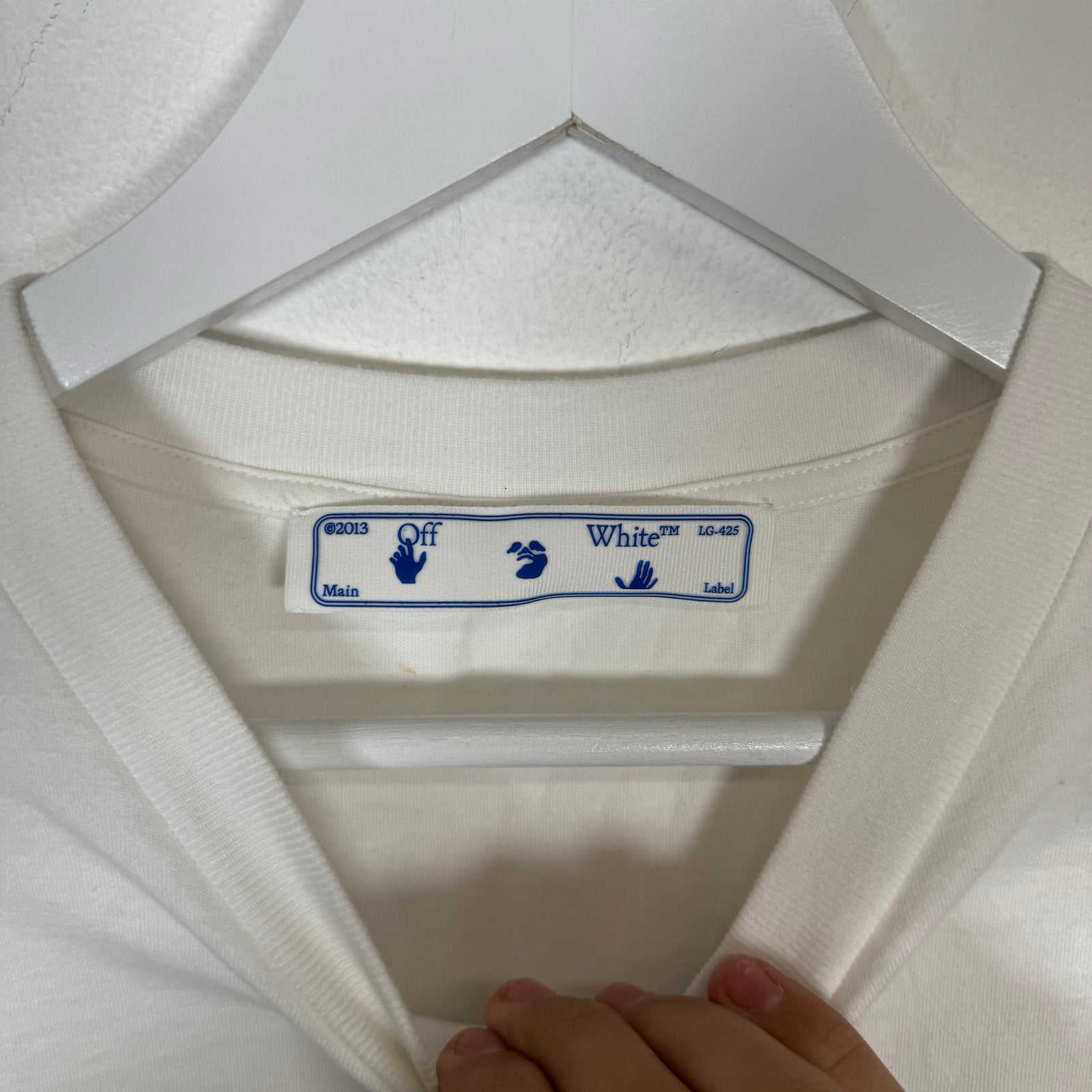 Off-White White Chine Arrows Tee Size M