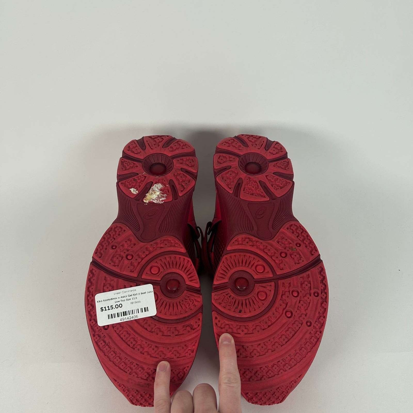 Kiko Kostadinov x Asics Gel Kiril 2 Beet Juice Low Top Size 11.5