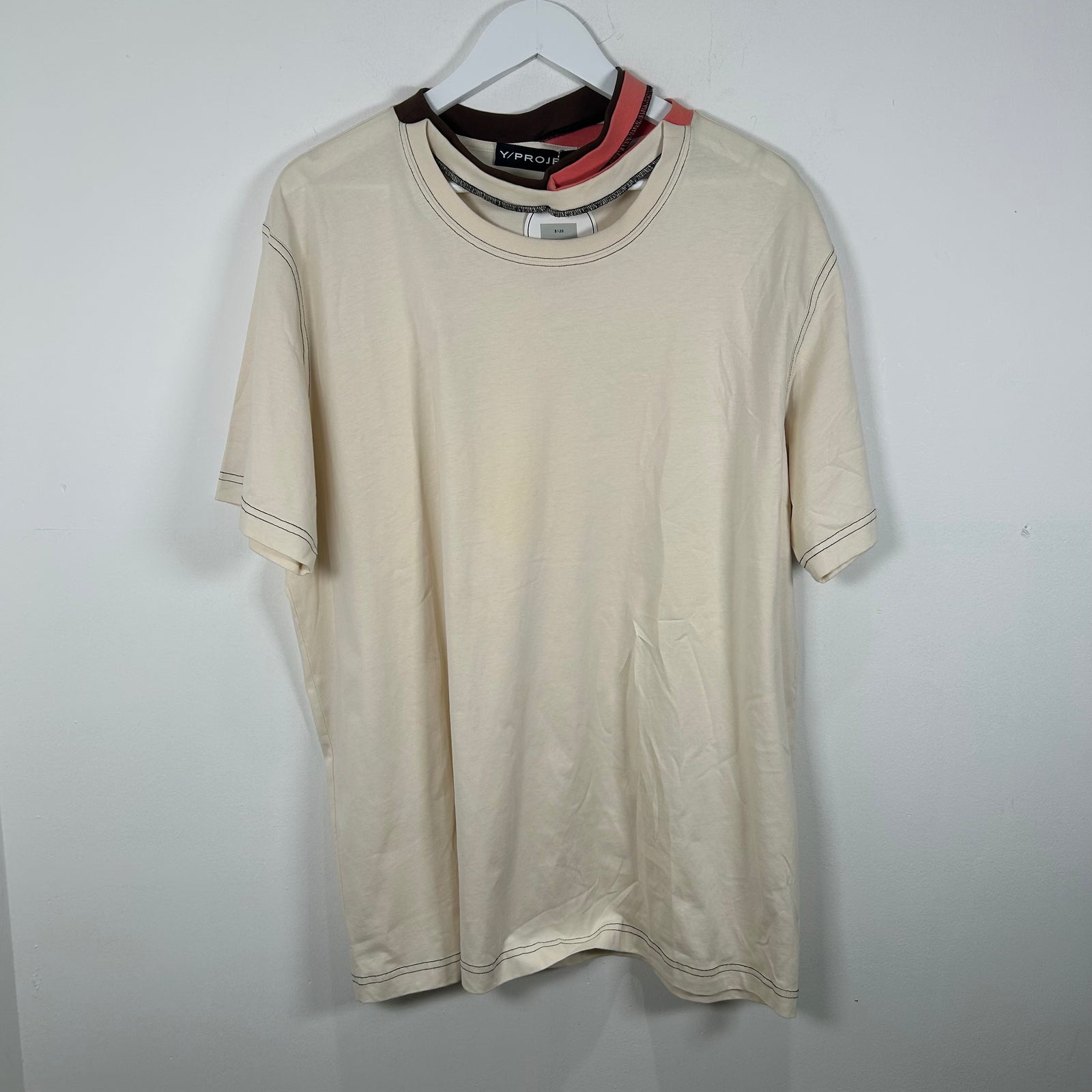 Y-Project Double Neck T-Shirt Size XXL
