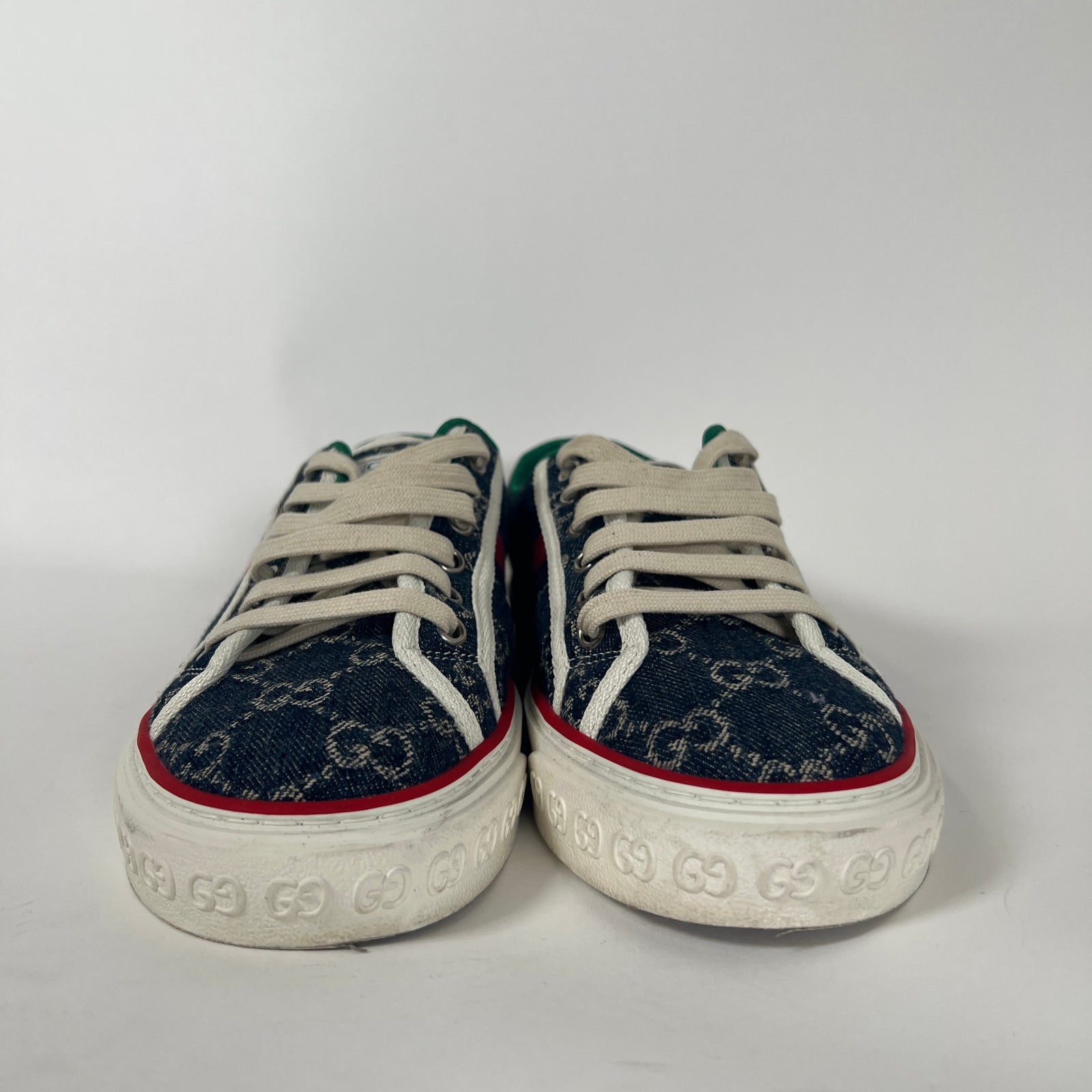 Gucci Denim GG Tennis Sneaker Size 38.5