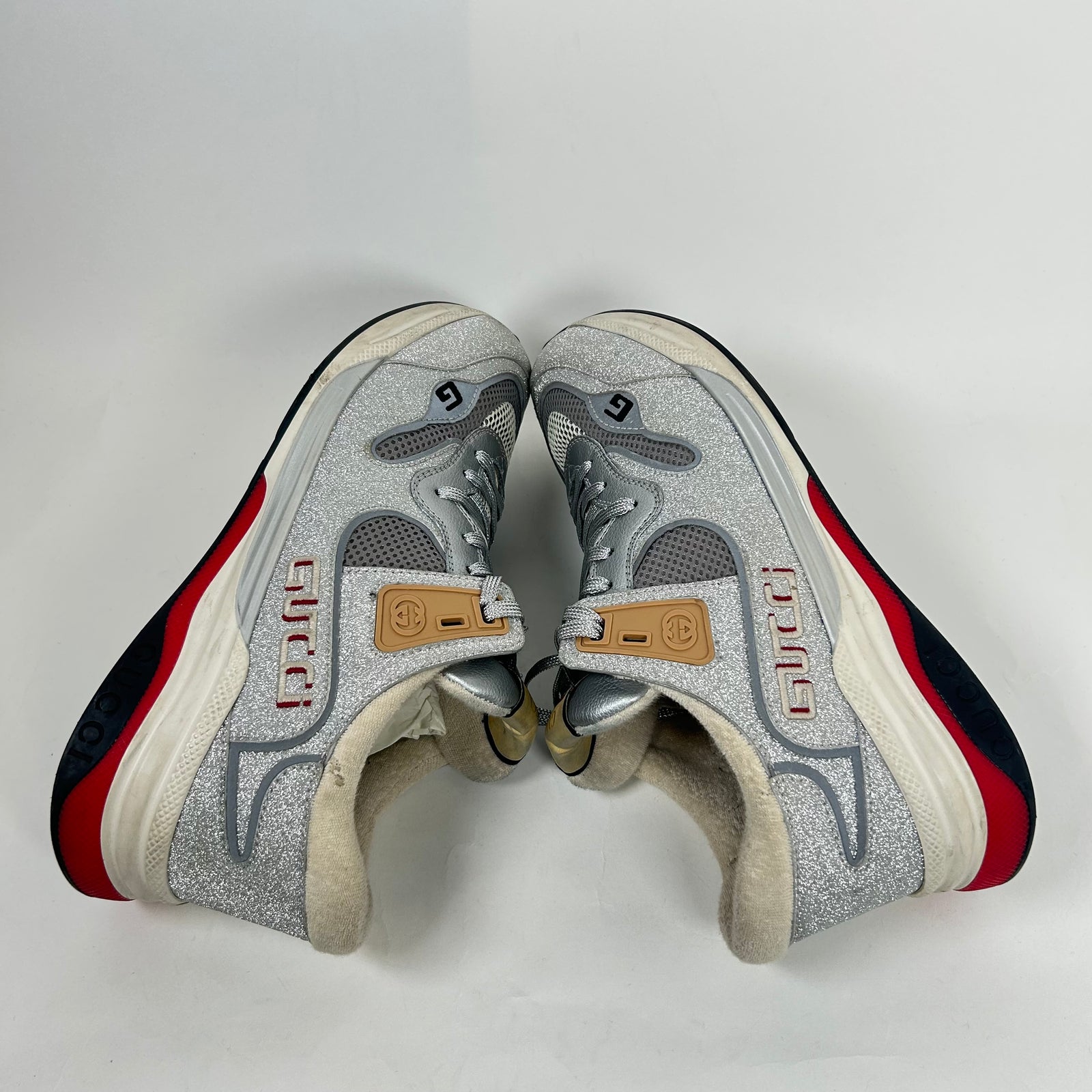 Gucci Silver Ultrapace Sneaker Size GG 9