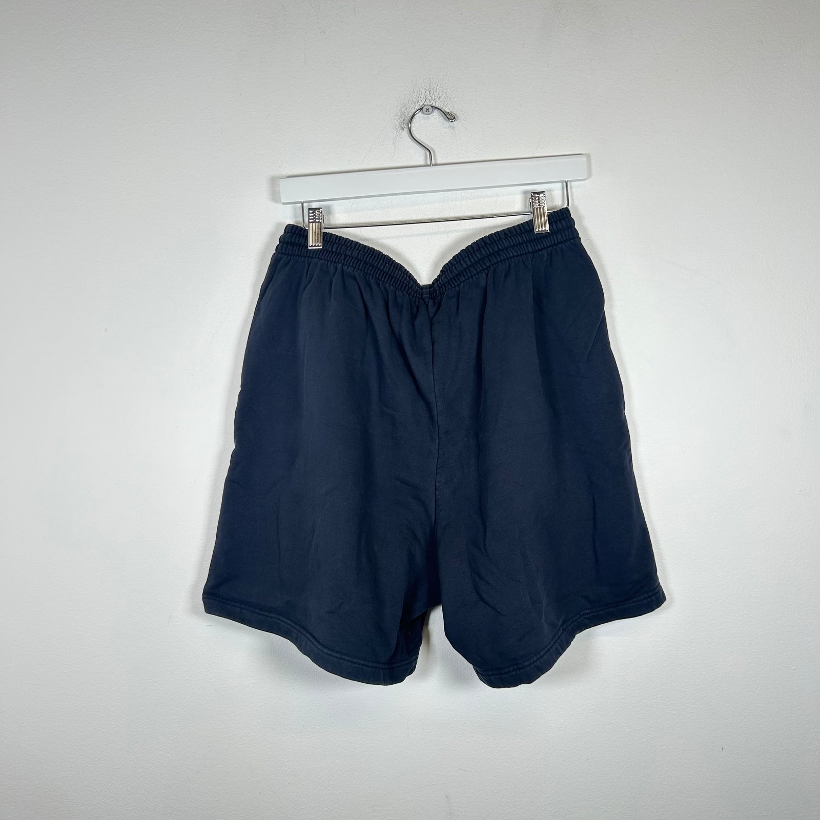 Balenciaga Navy New York Sweat Shorts Size M