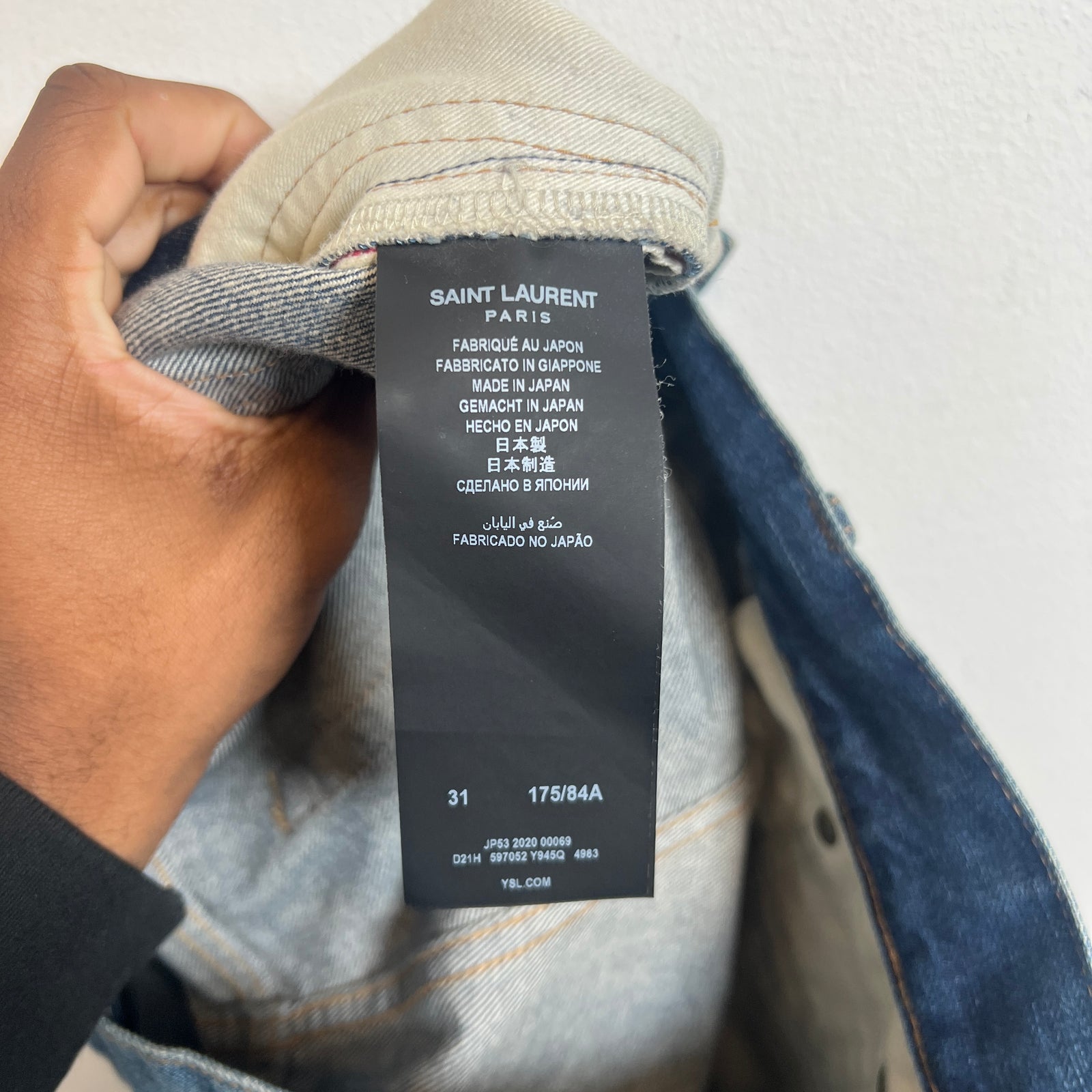 Saint Laurent Stonewash D18 Slim Jeans Size 31