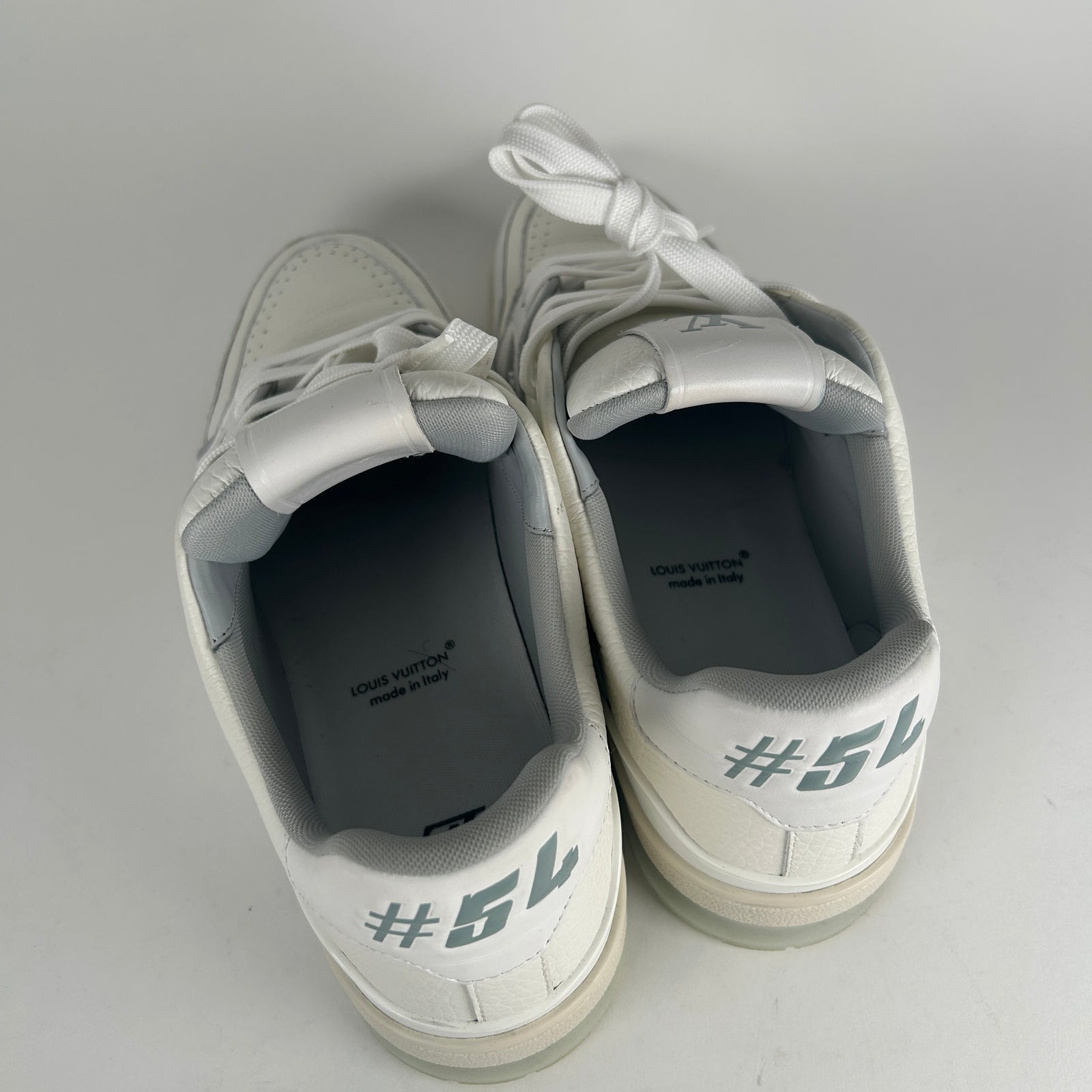 Louis Vuitton White Low Top Trainer Size LV 8.5