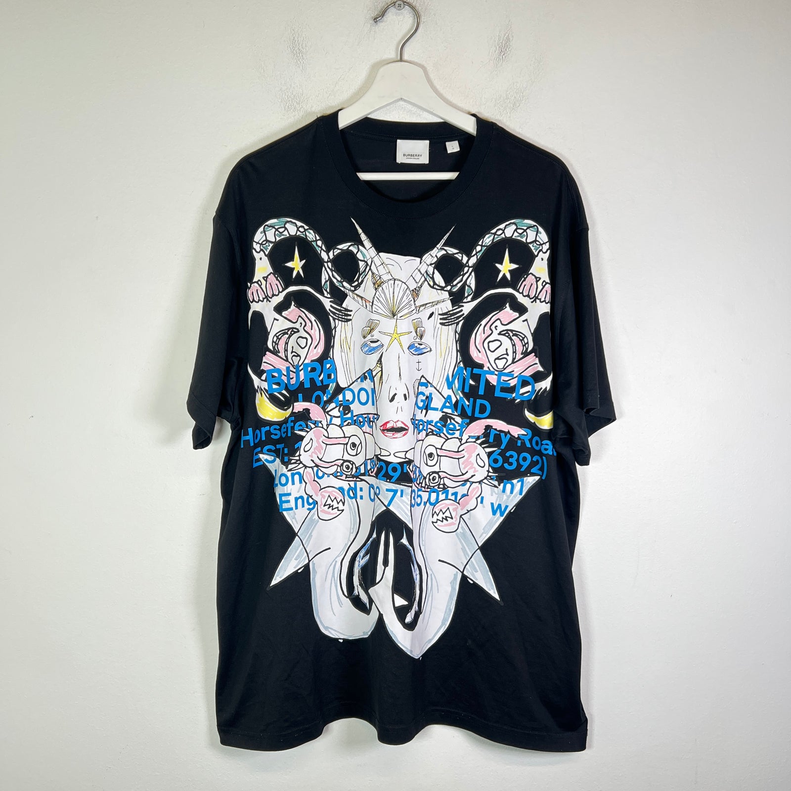 Burberry Montage Print Oversized T-Shirt