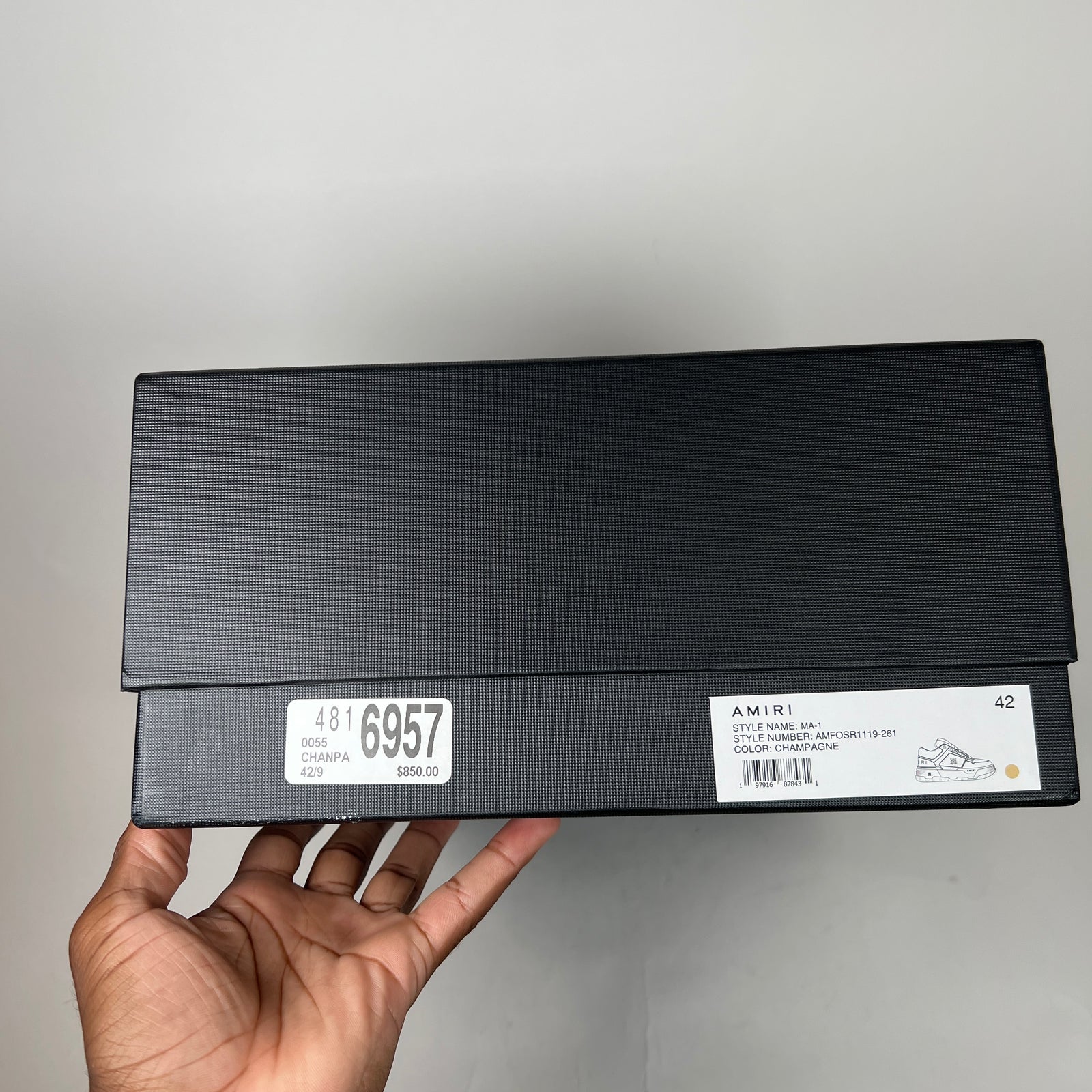 Amiri Mustard Yellow MA-1 Sneaker Size 42