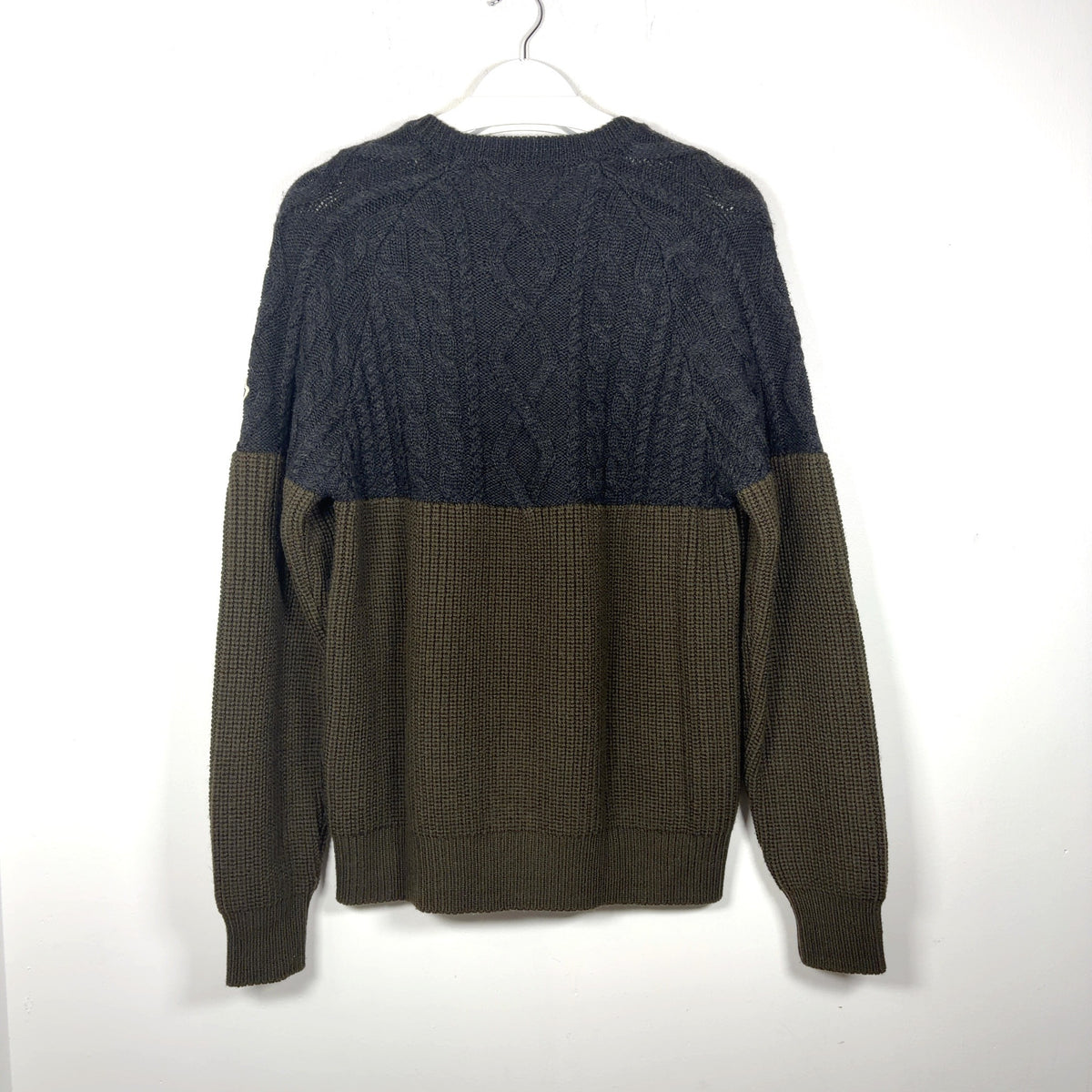 Moncler Cable Knit Logo Patch Sweater