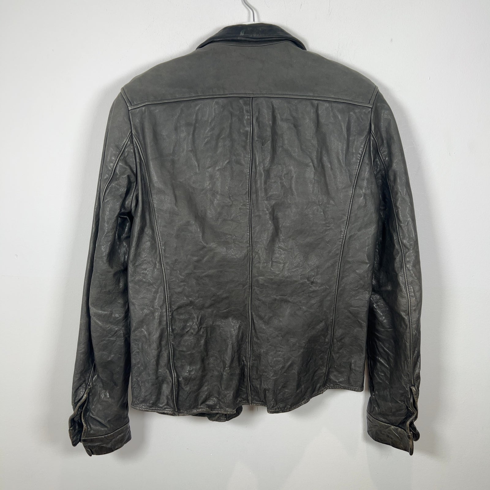 Carpe Diem 'Work Of 2003' Leather Shirt Jacket
