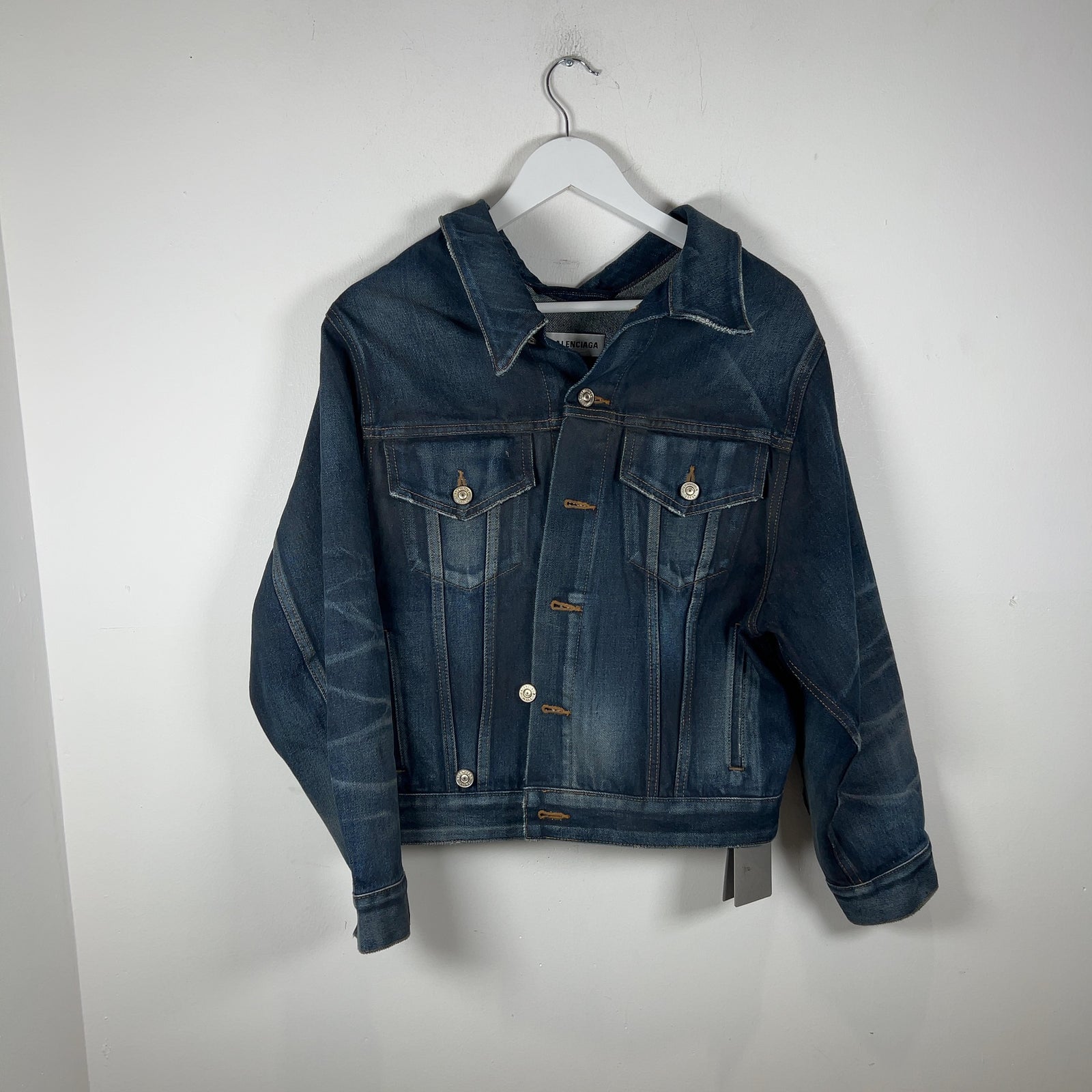 Balenciaga 'Dirty Swing' Denim Jacket