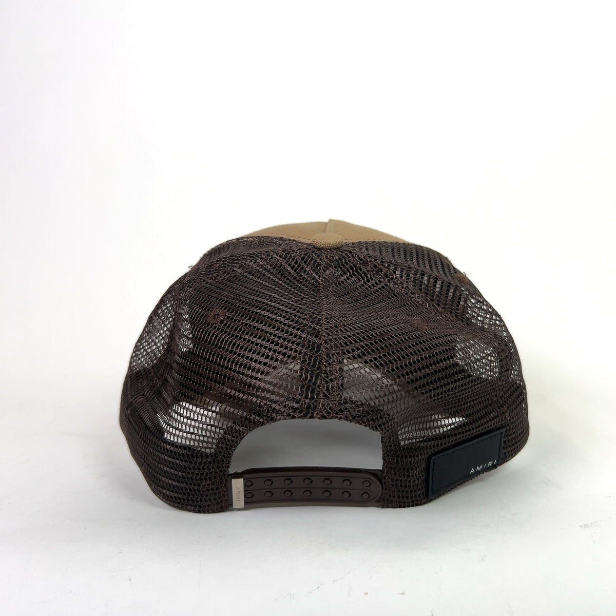 Amiri Brown MA Logo Trucker Hat