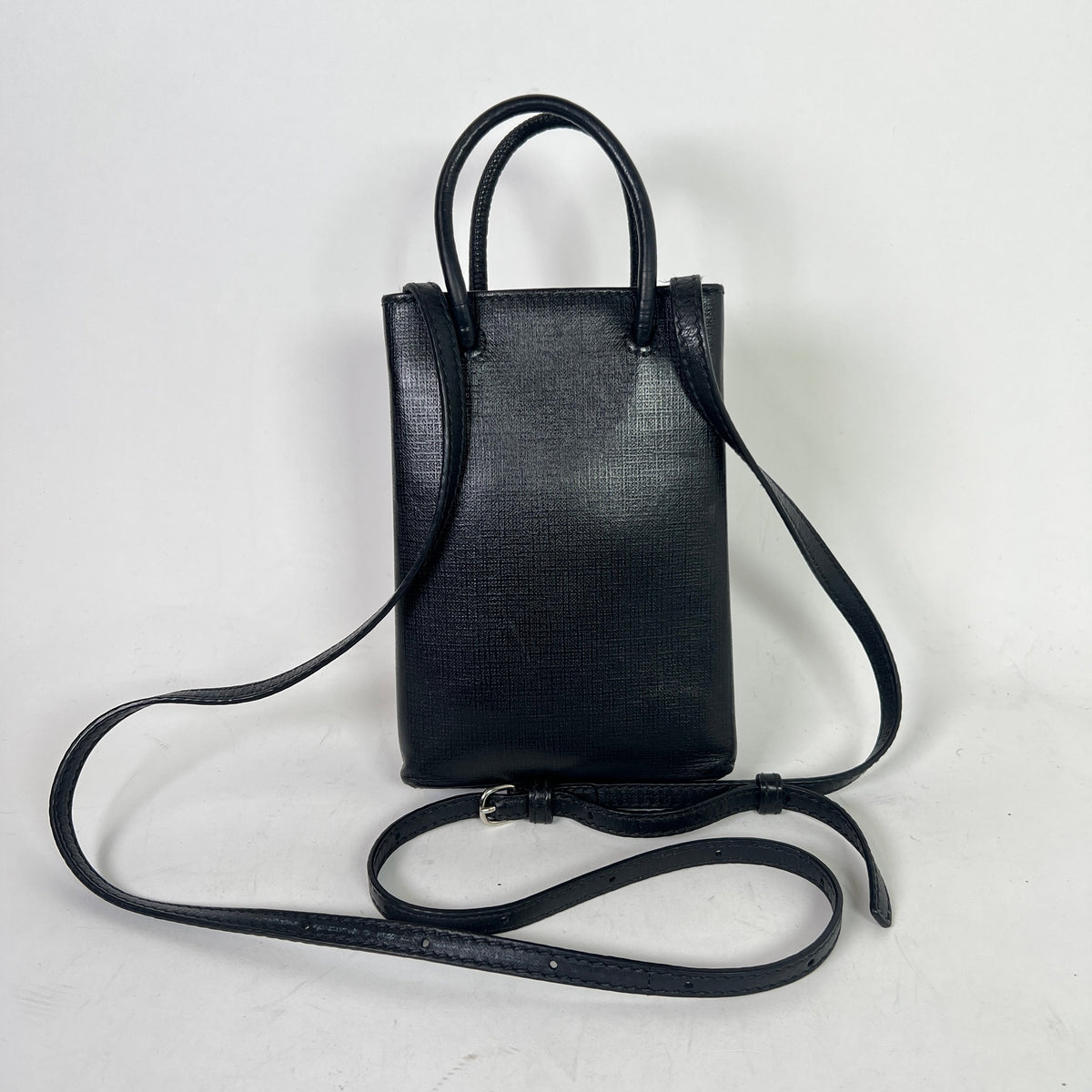 Balenciaga Phone Holder Logo Crossbody Bag