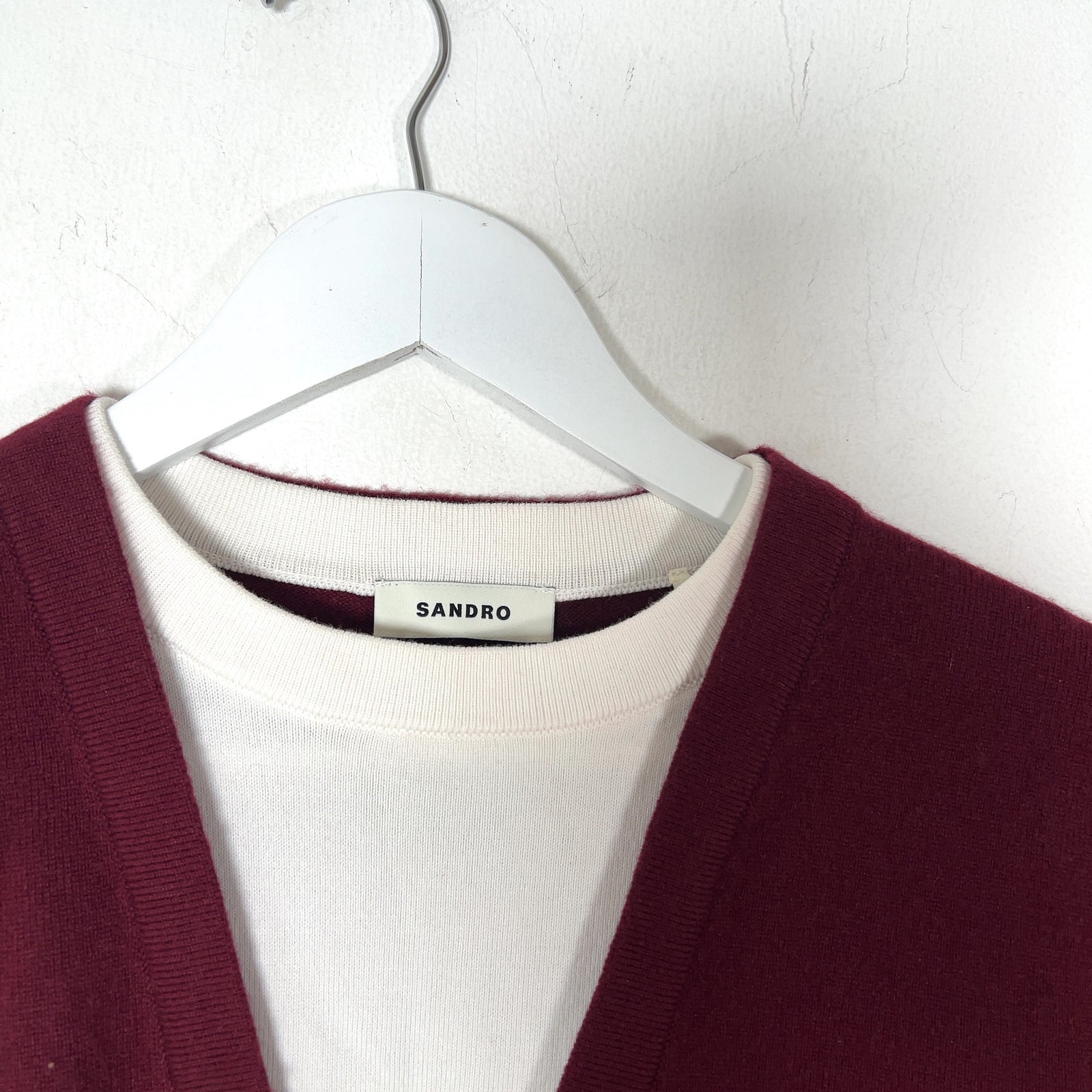 Sandro Knitted Button-Up T-Shirt