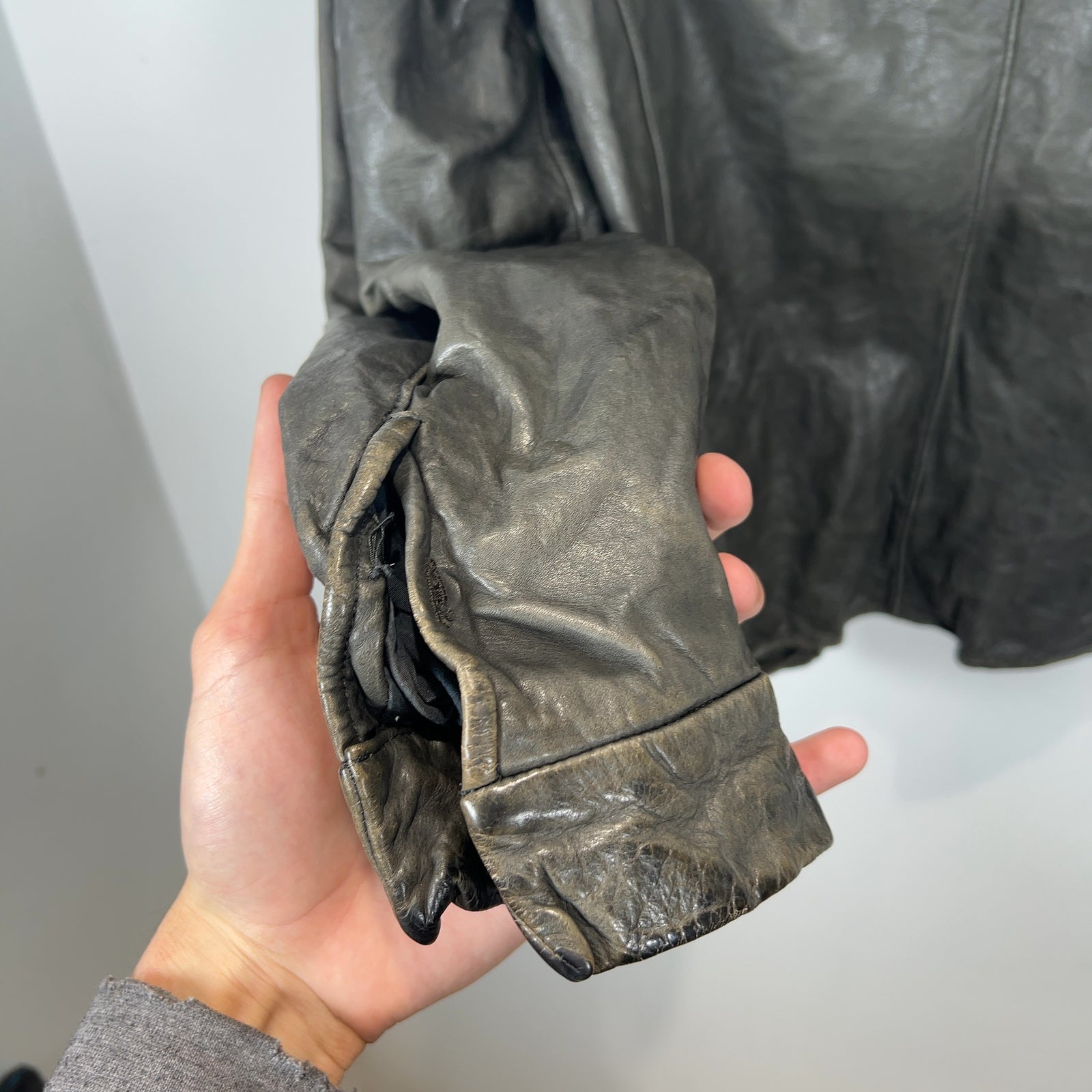 Carpe Diem 'Work Of 2003' Leather Shirt Jacket