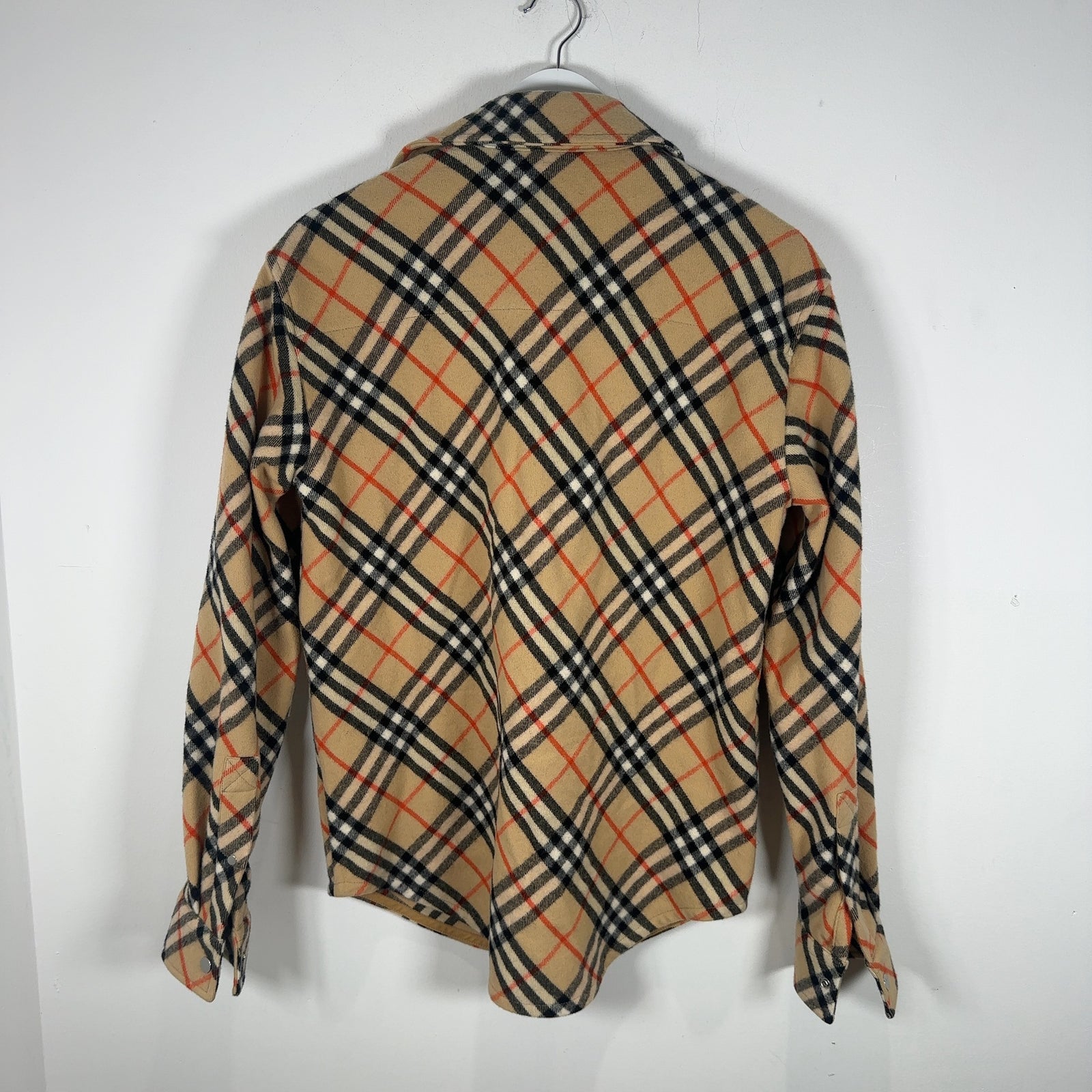 Burberry Check Wool Plaid Jacket Size XS