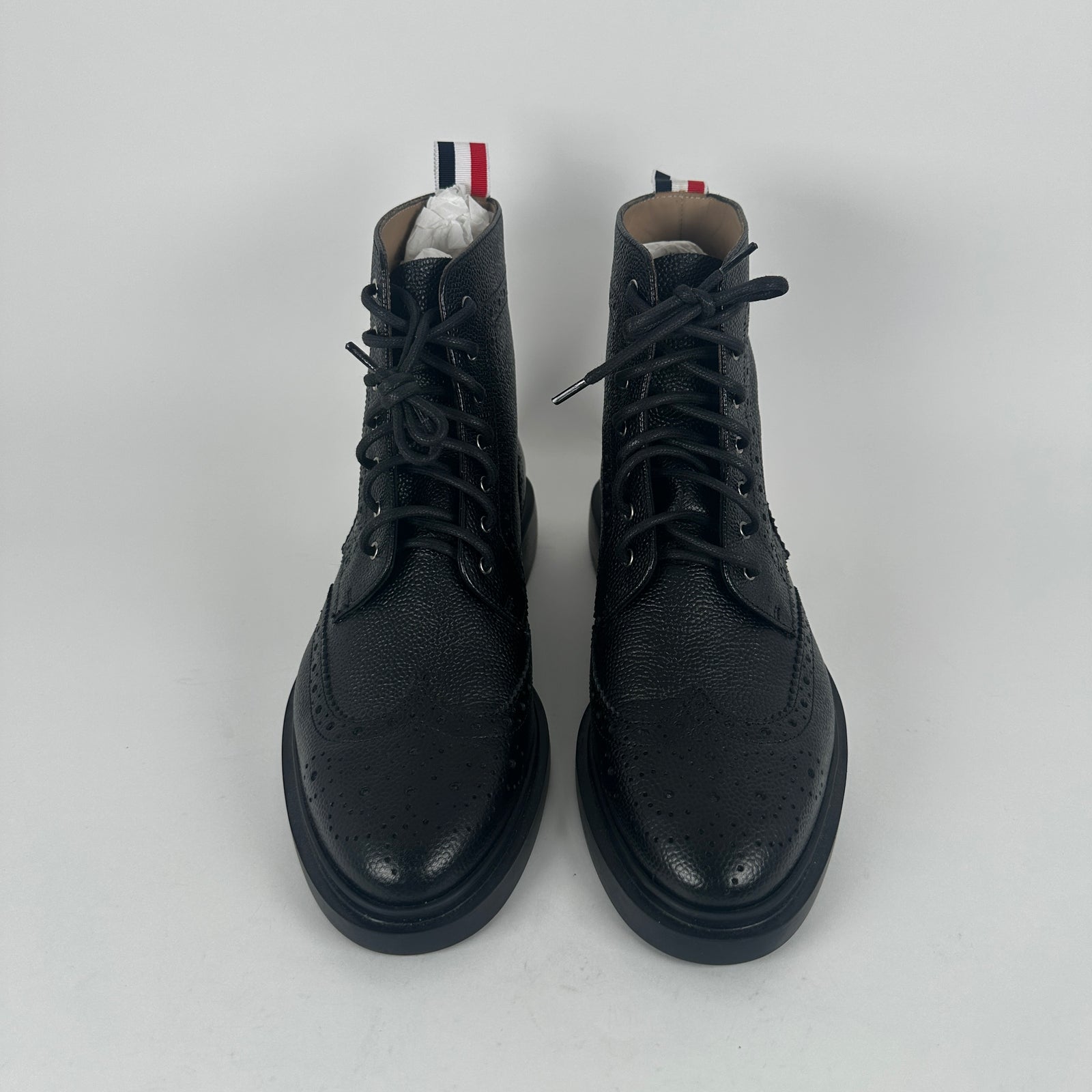Thom Browne Wingtip Pebble Grain Boot Size 8