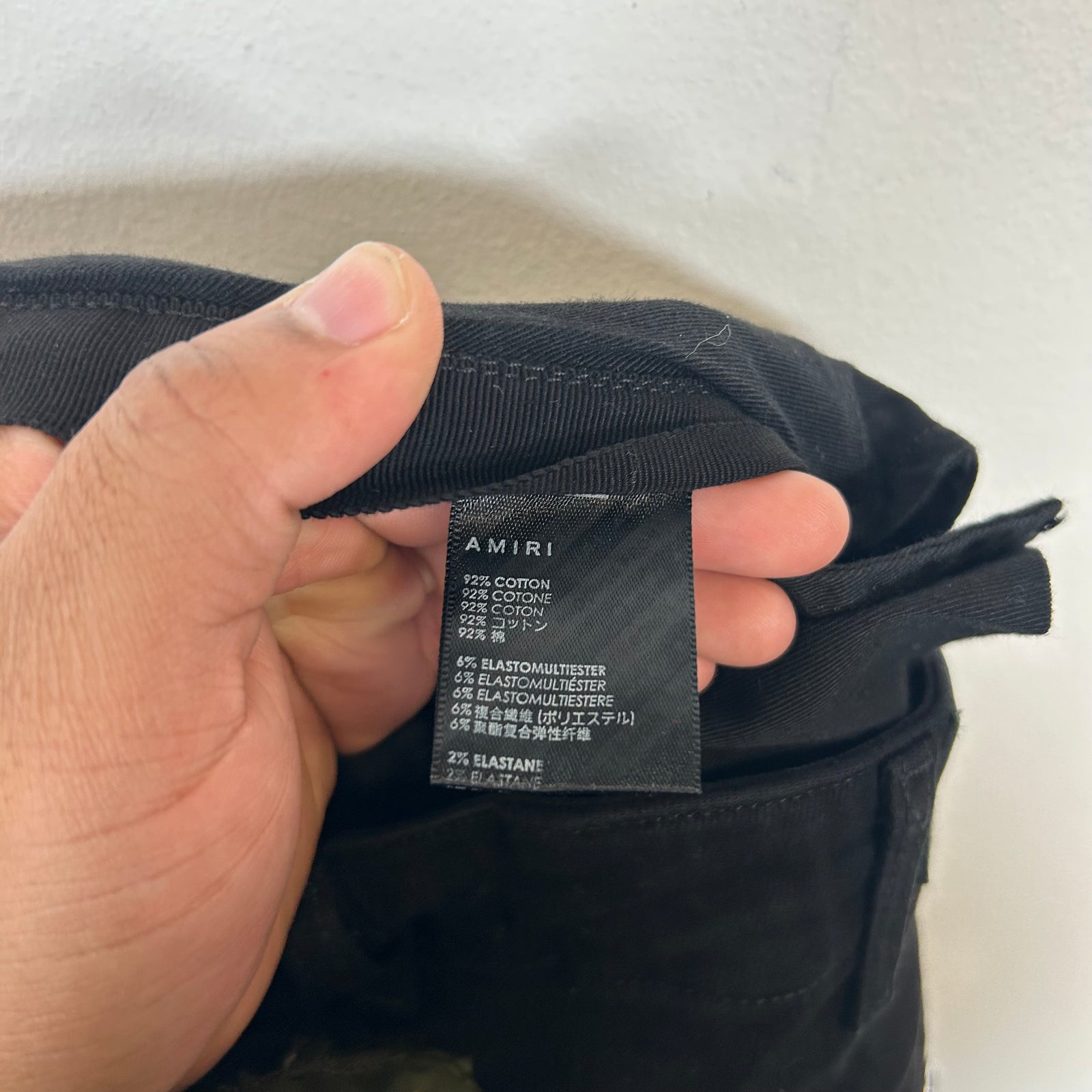 Amiri Black Cargo Pants Size 31