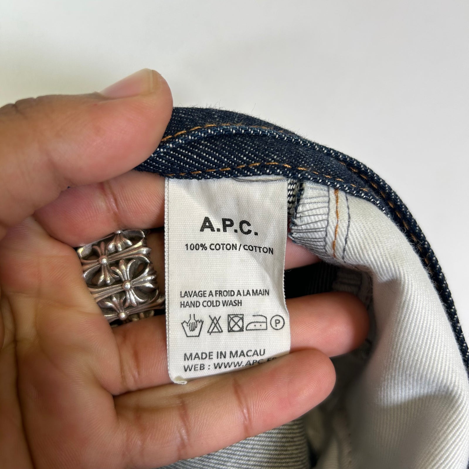 APC Dark Blue Raw Denim Jeans