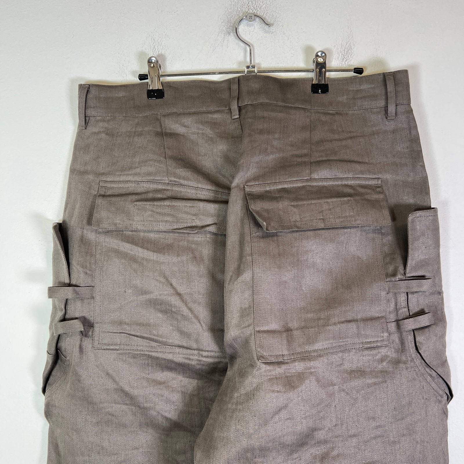 Rick Owens Hollywood SS25 Linen Stefan Cargo Pants