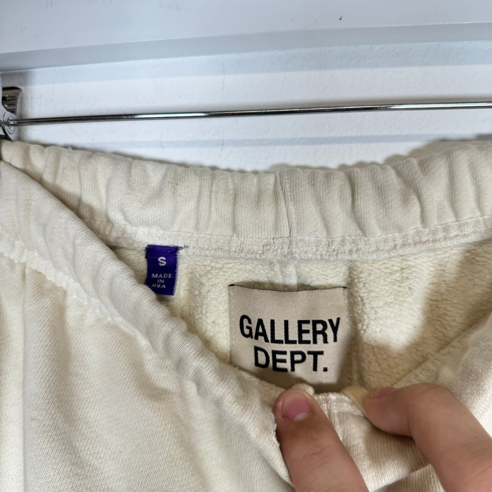 Gallery Dept Cream Paint Splatter Sweatpants Size S