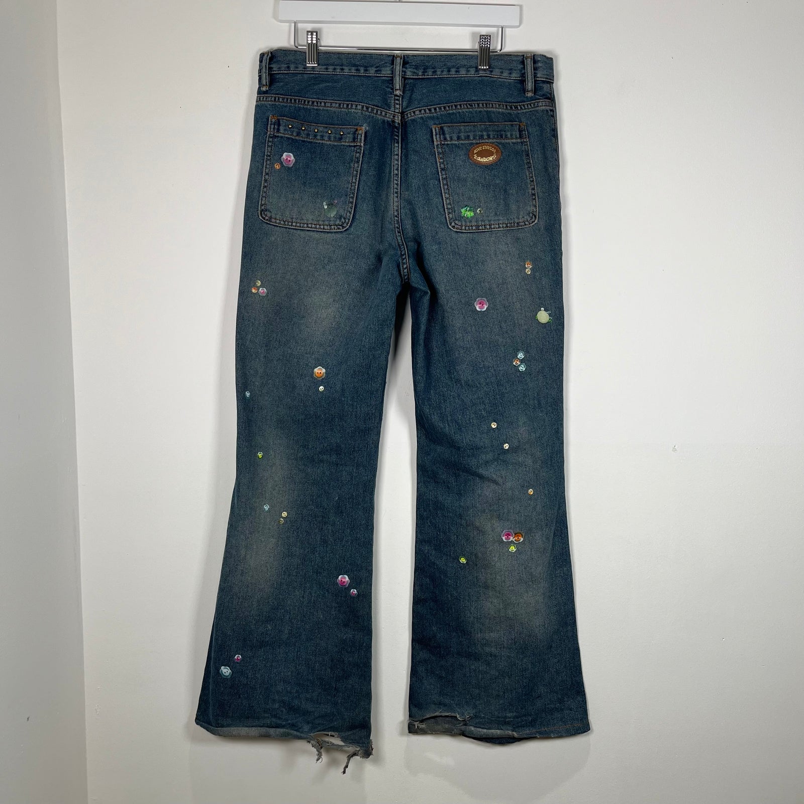 Acne Studios Lightwash Sticker Jeans Size 33