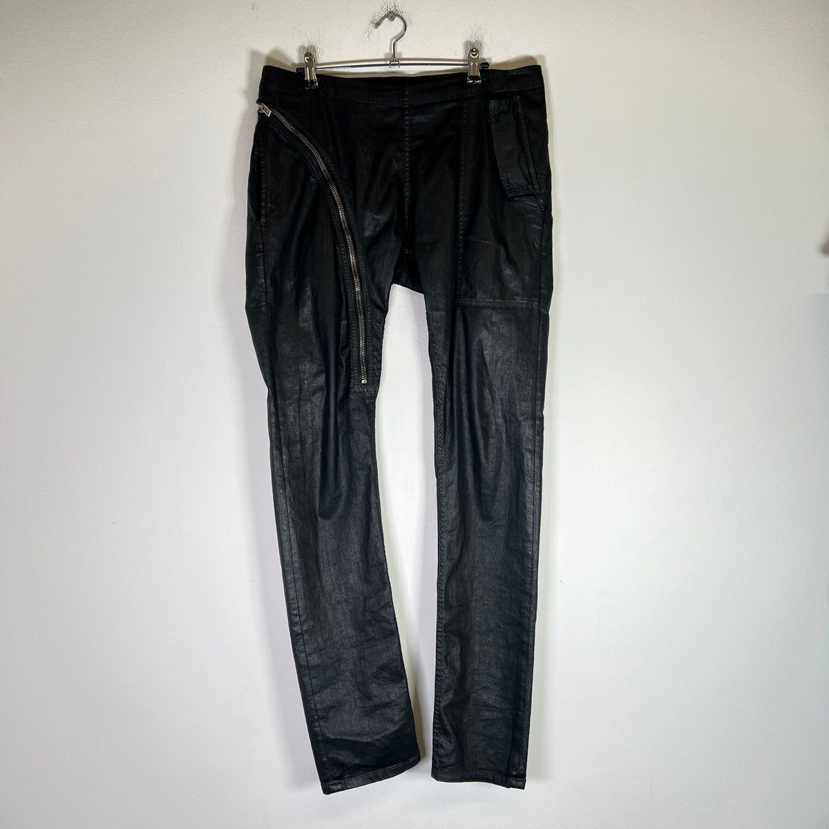 Rick Owens DRKSHDW SS15 Scrub Waxed Aircut Jeans