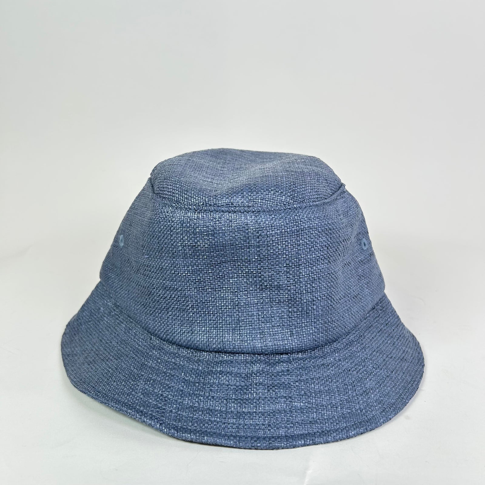 Supreme Blue Raffia Crusher Hat