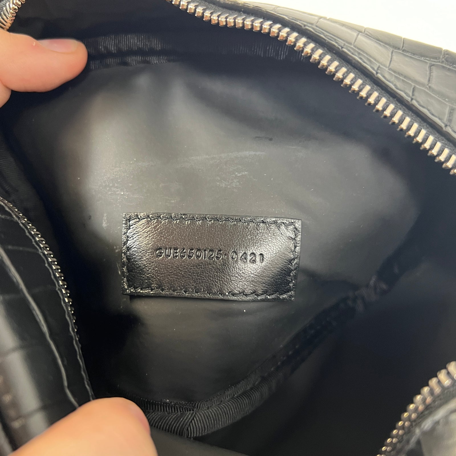 YSL Croc Toiletry Pouch