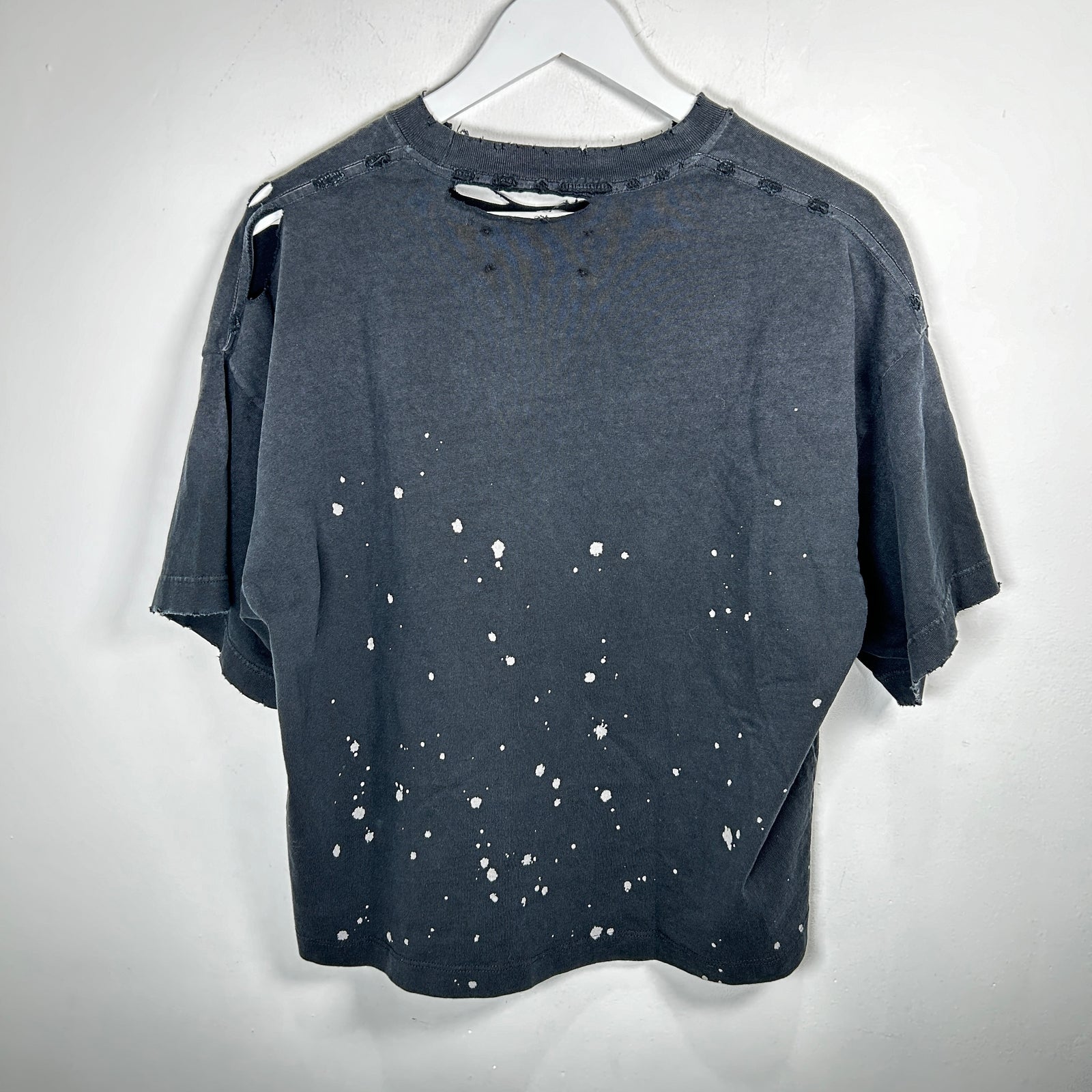 Satoshi Nakamoto Black Paint Splatter Logo T-Shirt Size XS