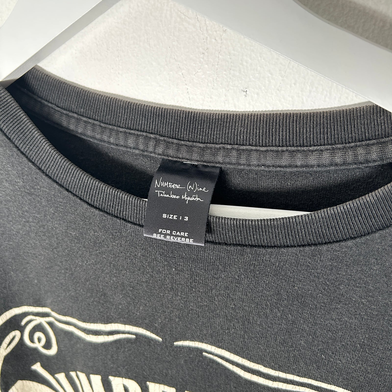 Number (N)ine Black 03 'Jack Daniels' T-Shirt Size 3