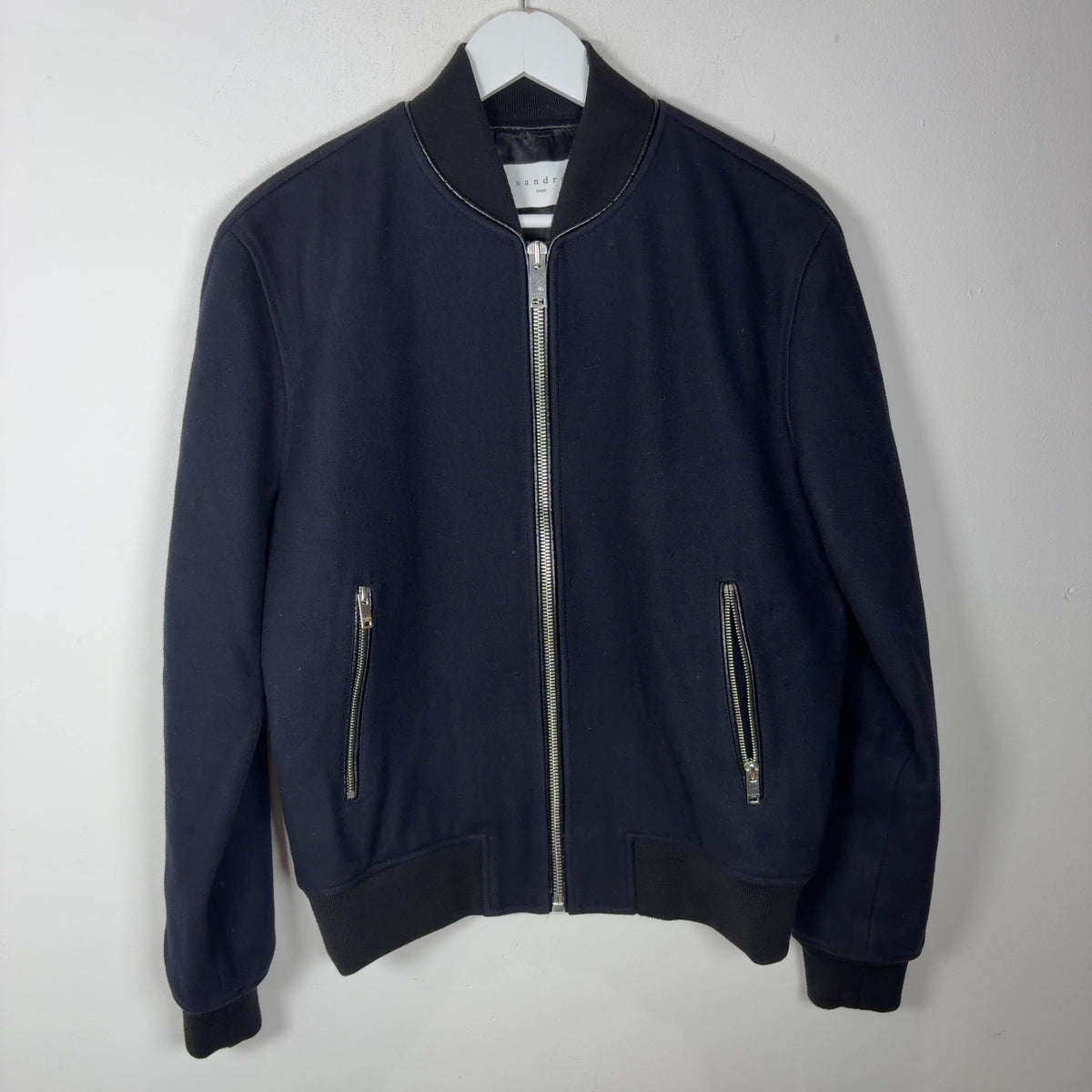 Sandro Wool Bomber Jacket