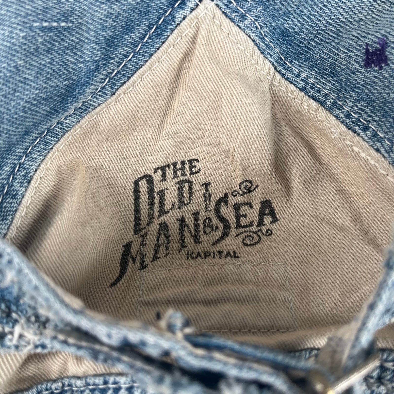 Kapital Light Boro Jean Bucket Hat