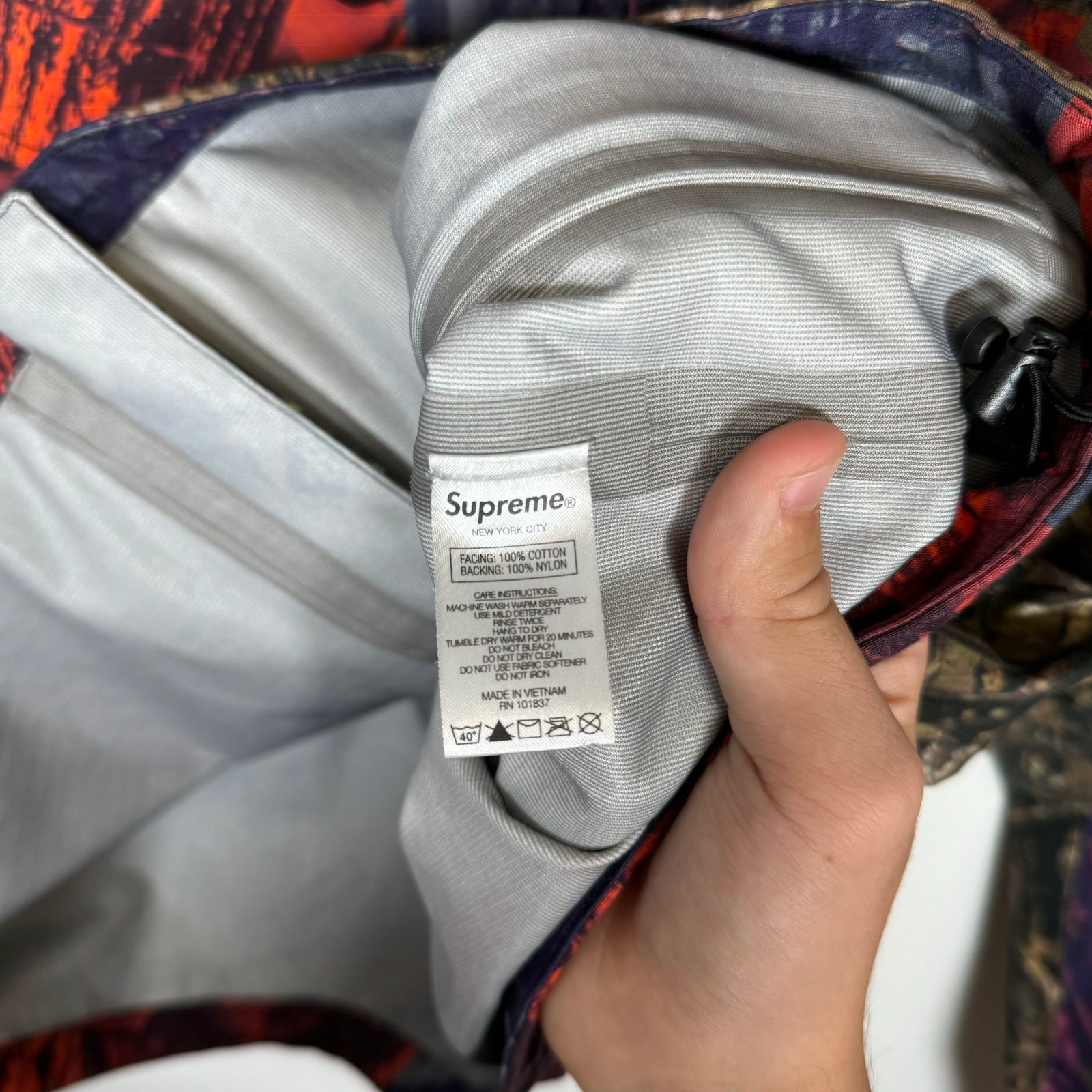 Supreme South2 West8 Camo River Trek Jacket Size S