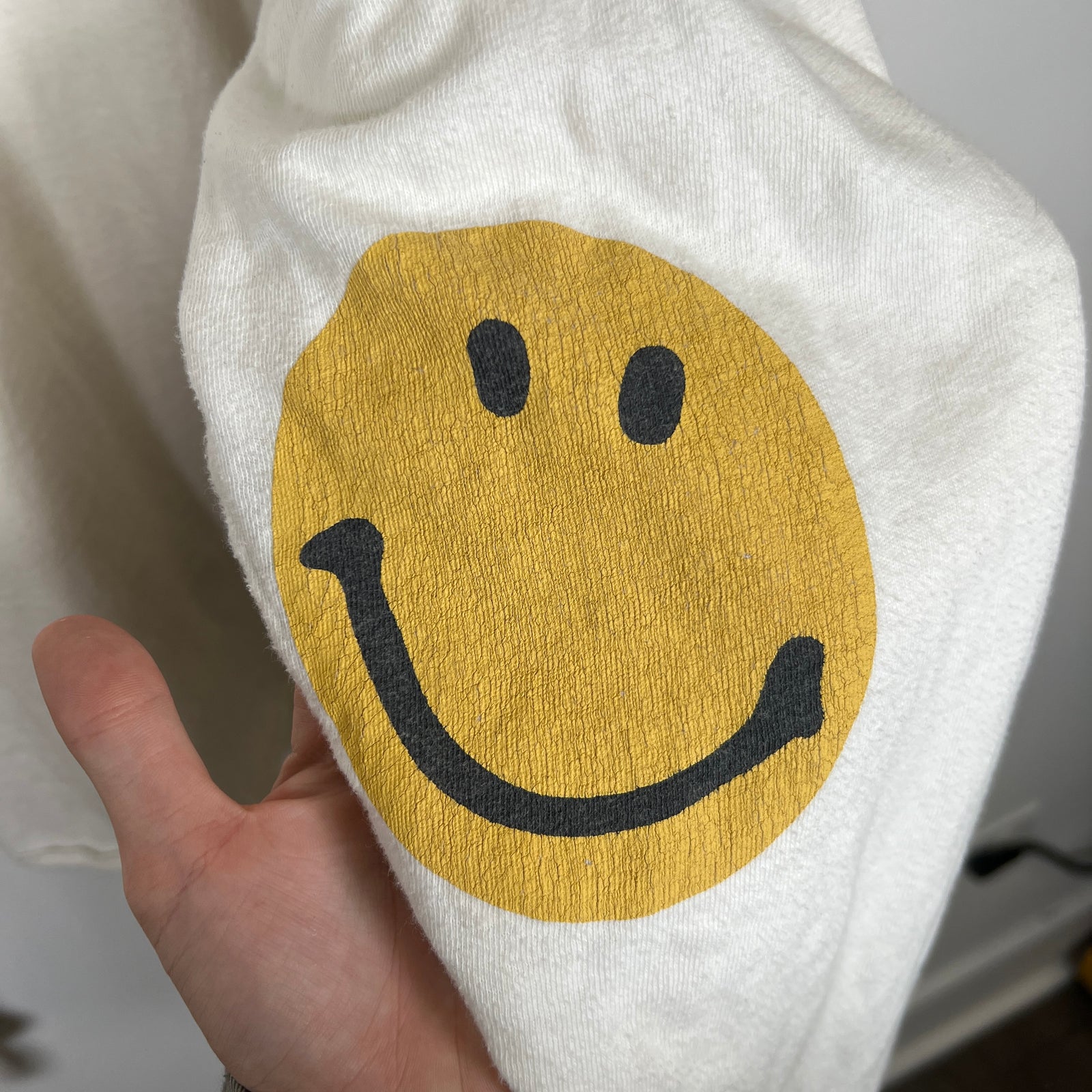 Kapital White Smiley LS Tee Sz 4