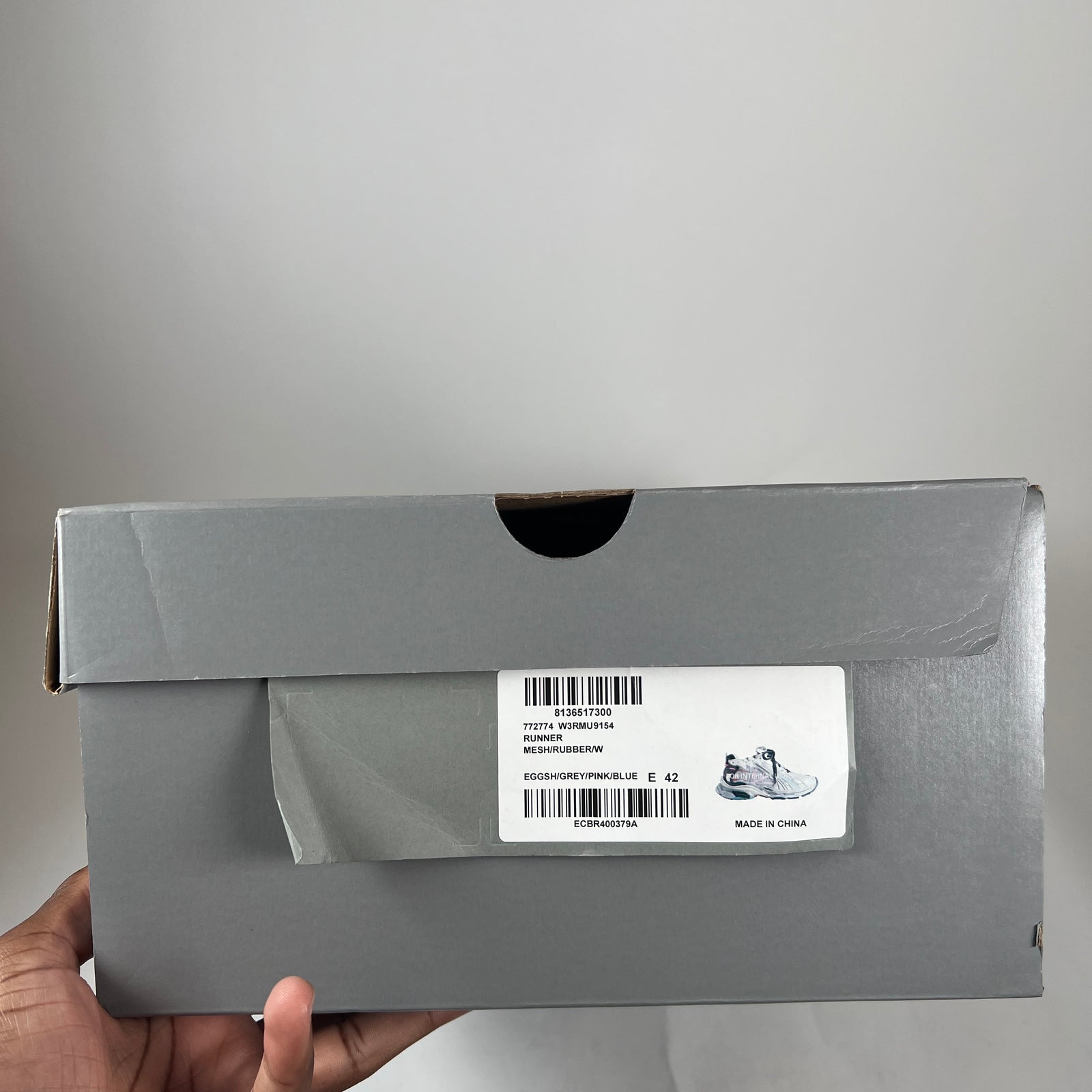 Balenciaga Grey/Pink/Blue Runners Size 42