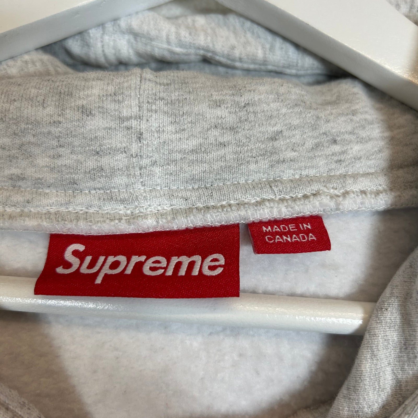 Supreme Grey Mini Bogo Zip-Up Hoodie Size XL