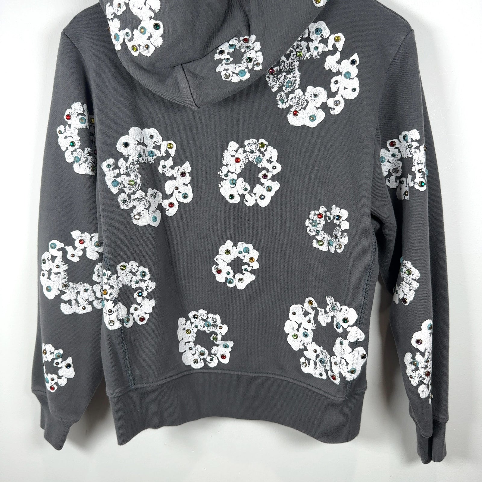Denim Tears Rhinestone Zip Up Hoodie